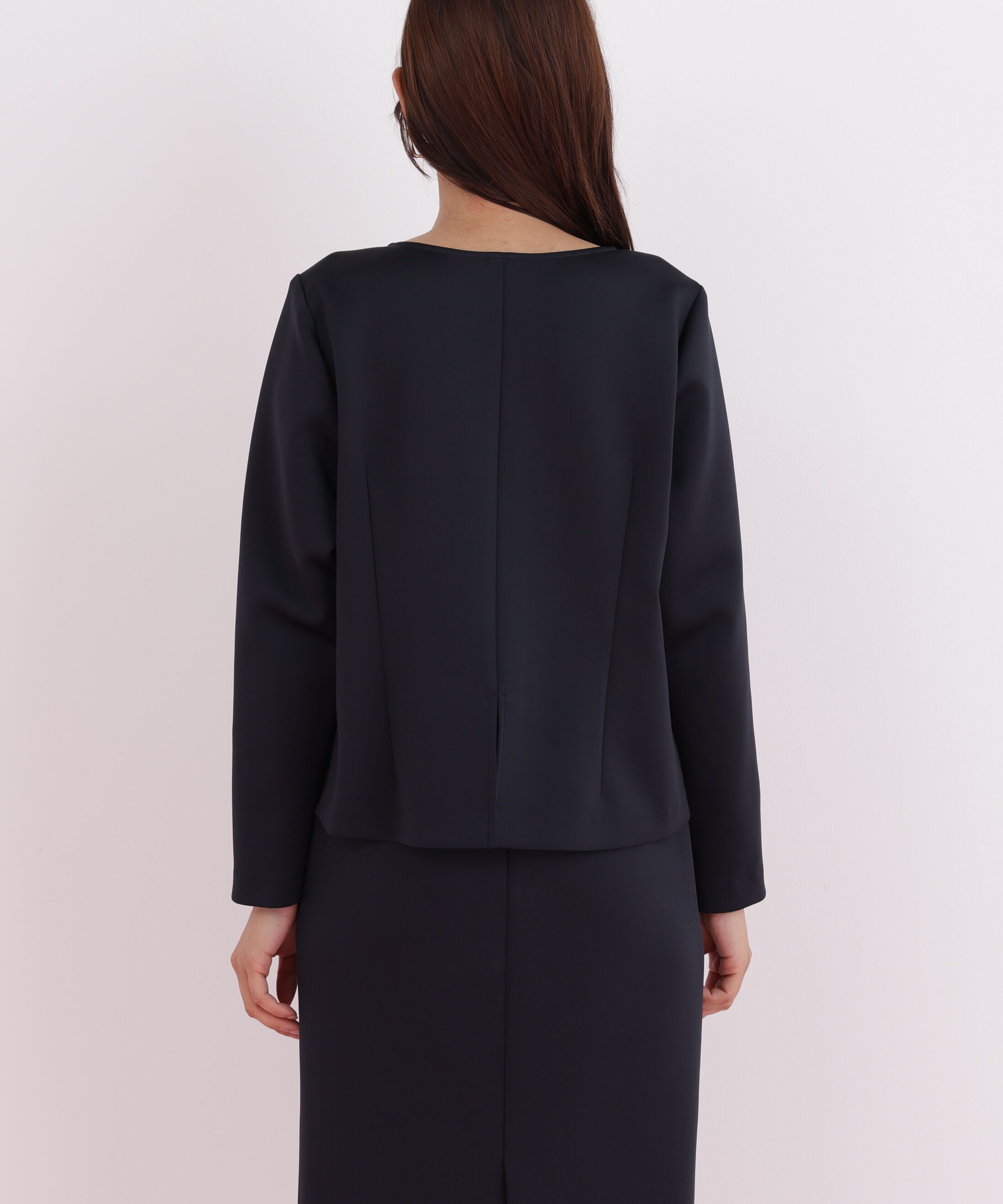  「パールビーズスリーブジャージトップス」|シャツ・ブラウス|