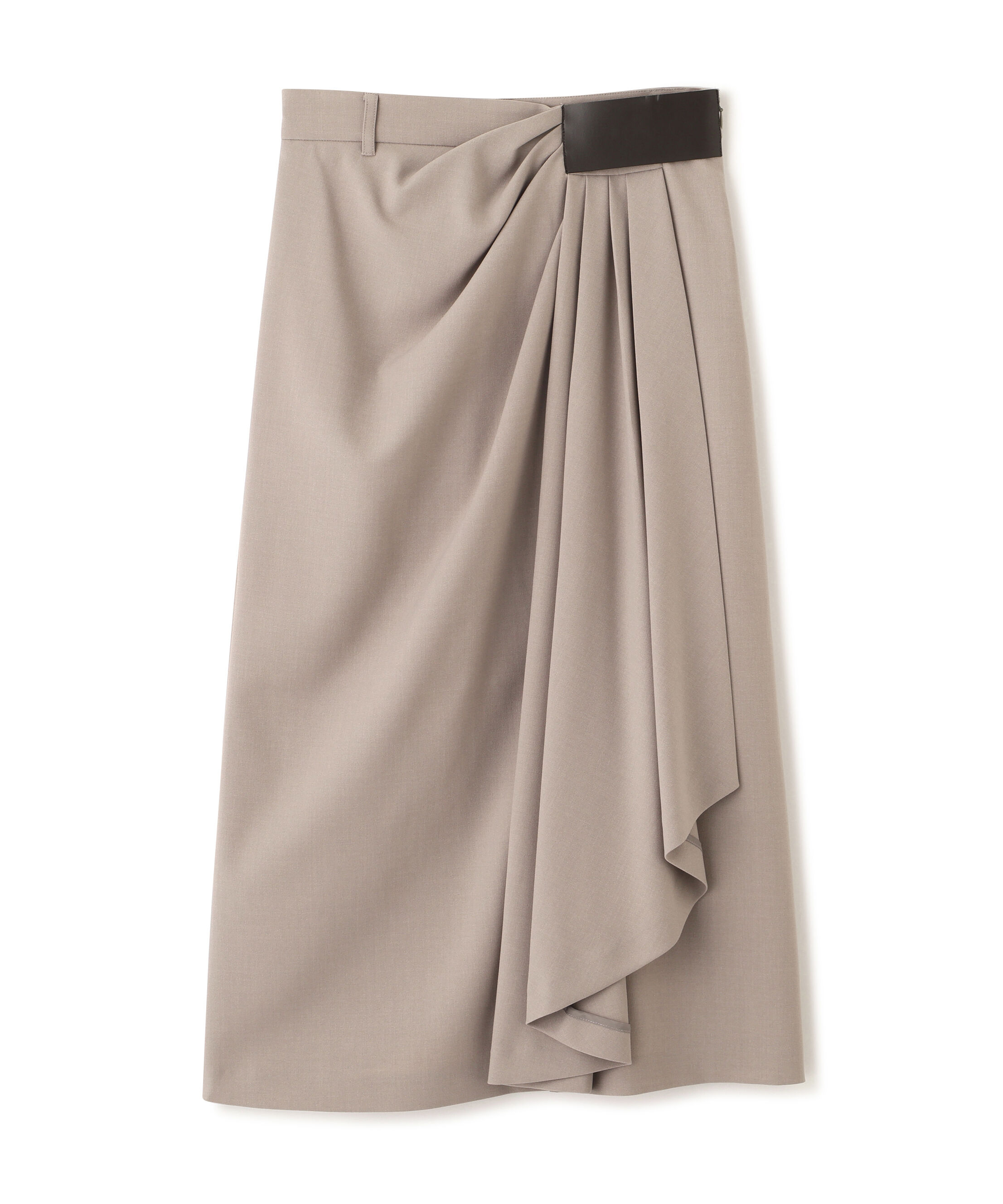  「サイドパッチタックスカート」|スカート|