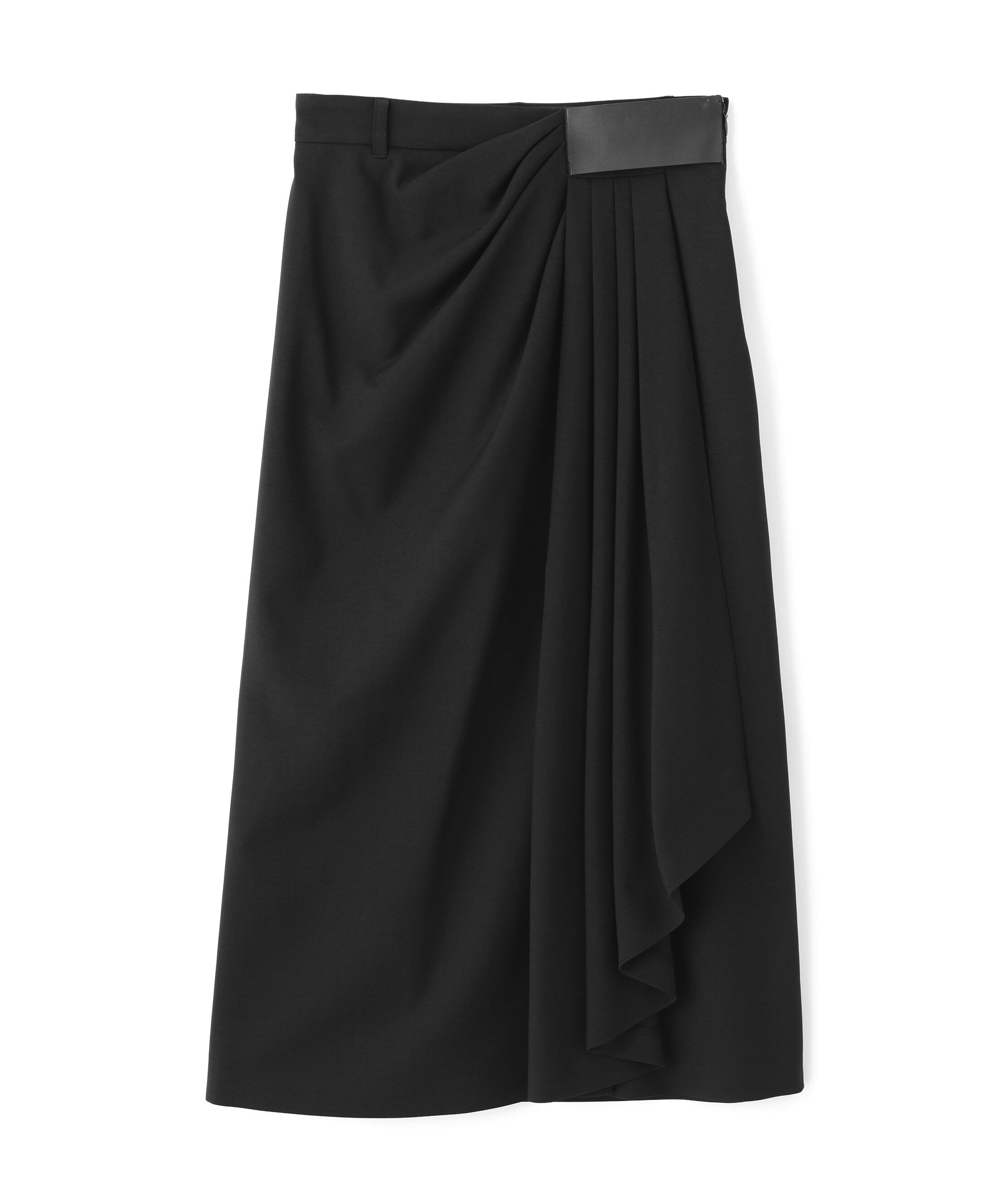  「サイドパッチタックスカート」|スカート|