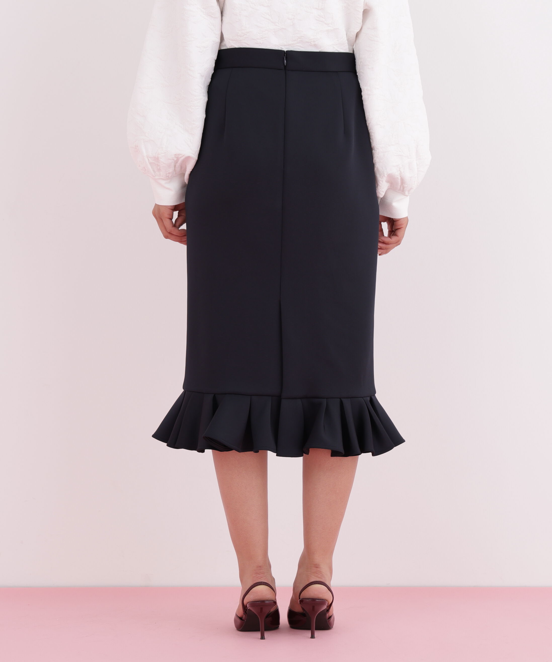  「ラッフルヘムジャージスカート」|スカート|