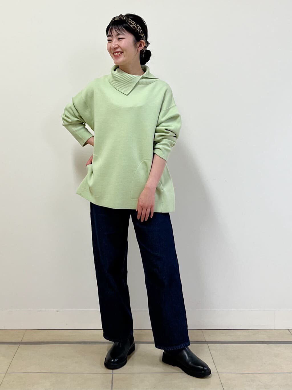  「◆ダブルジャカードニットトップス」|ニット・セーター|