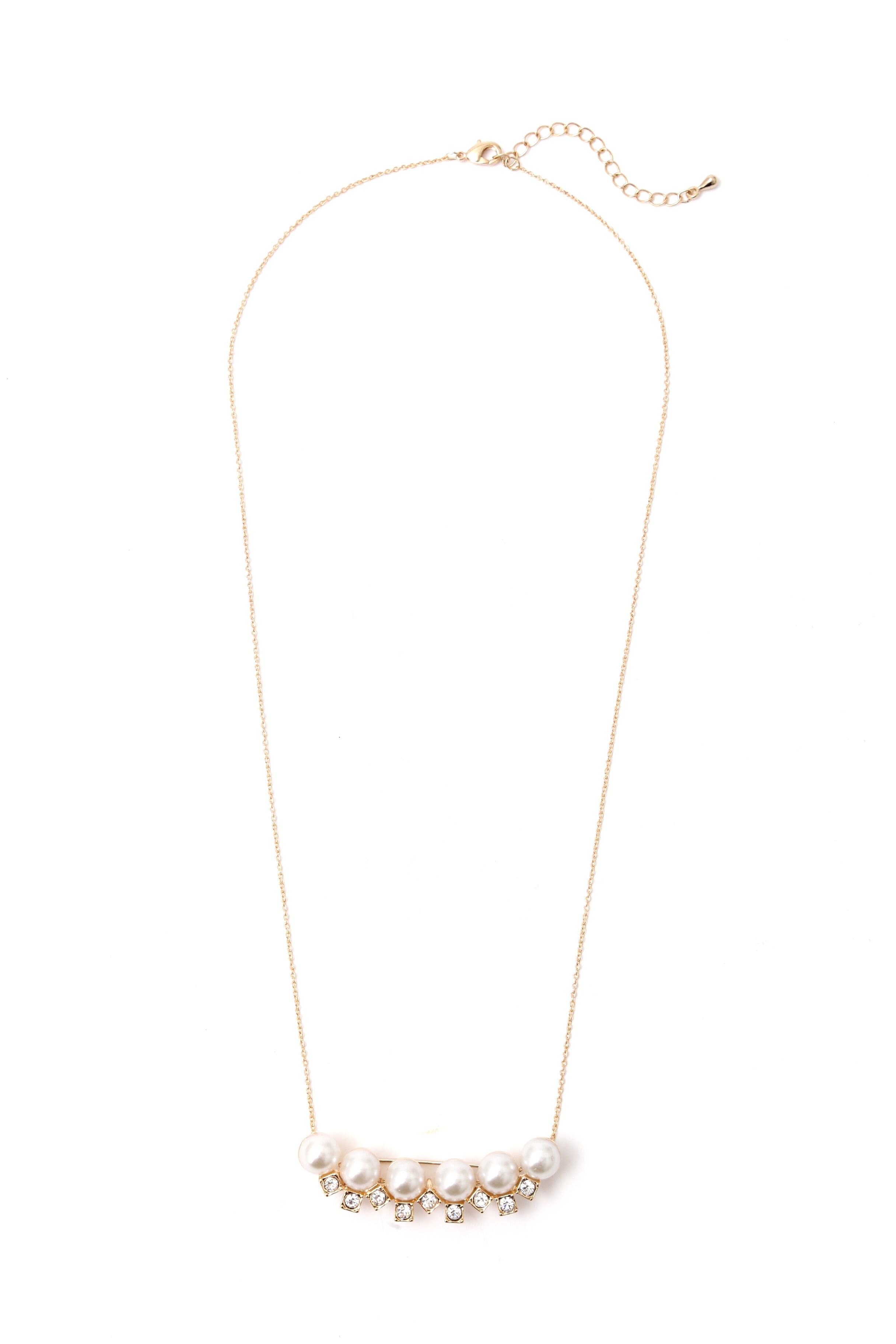  「2wayパール調ネックレス」|ネックレス|