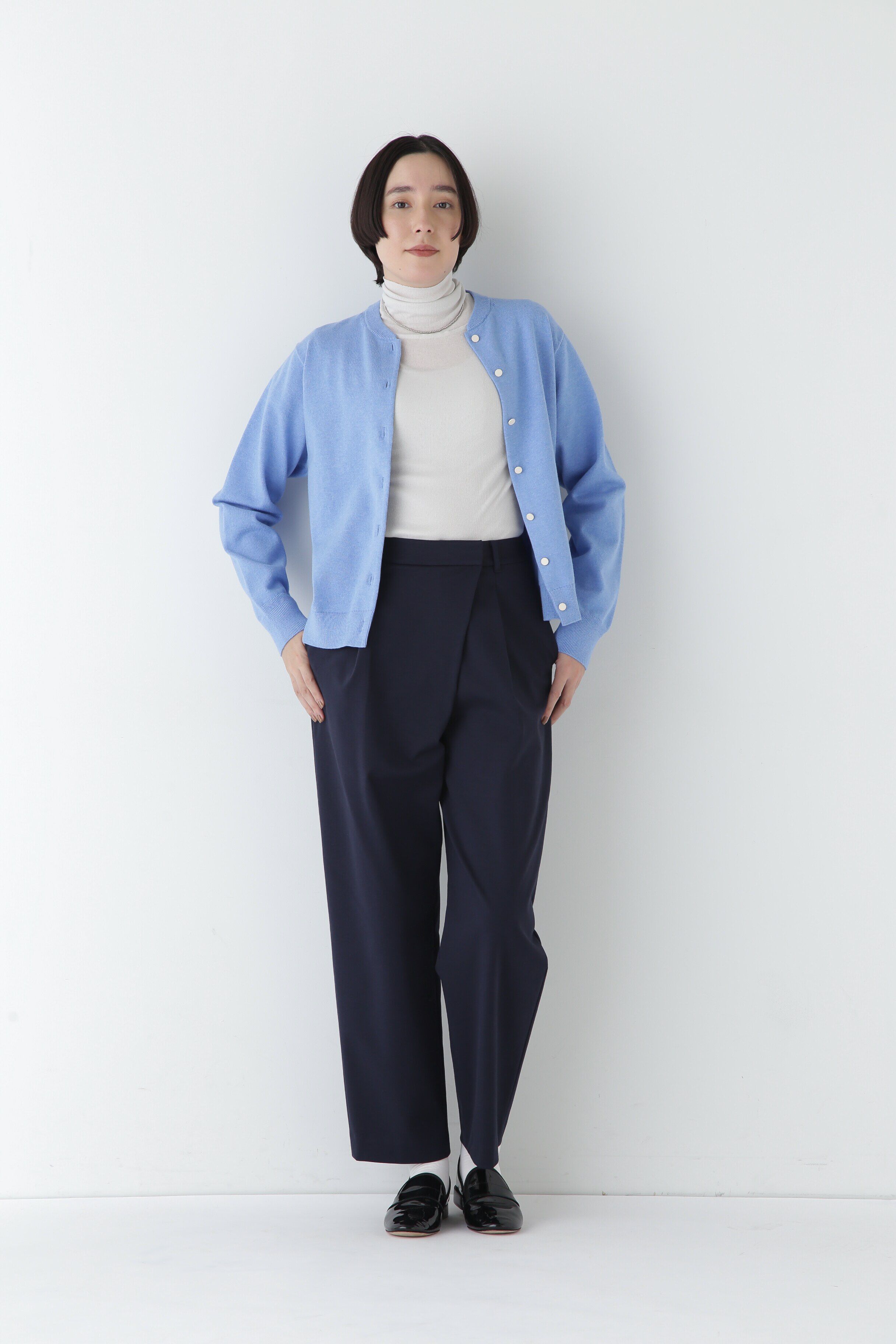  「◆【ウォッシャブル】コットンカシミヤ クルーネックカーディガン」|ニット・セーター|