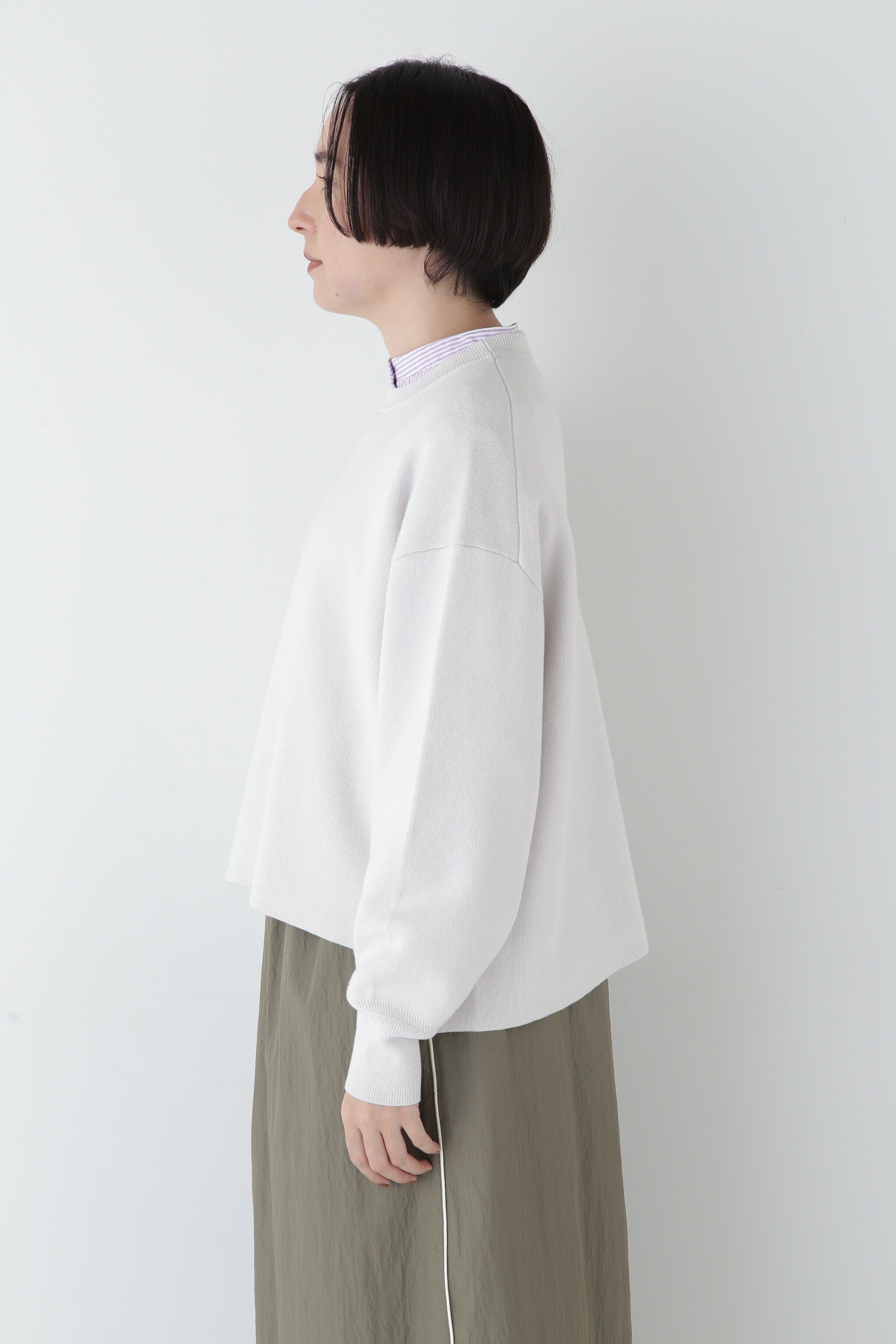  「◆【ウォッシャブル】コットンカシミヤジャカードプルオーバー」|ニット・セーター|