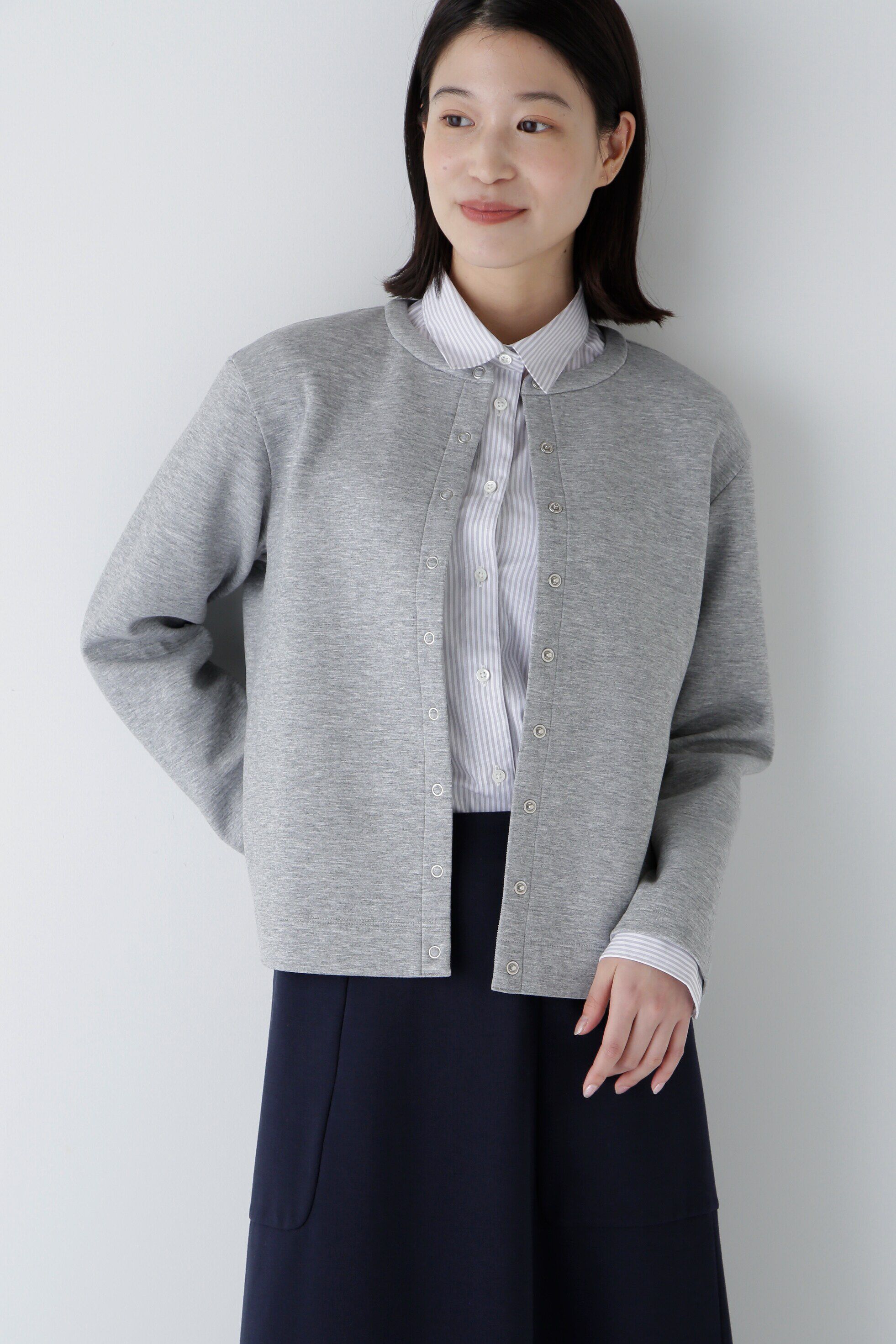  「ダンボールクルーネックカーディガン」|Tシャツ・カットソー|ライトグレー