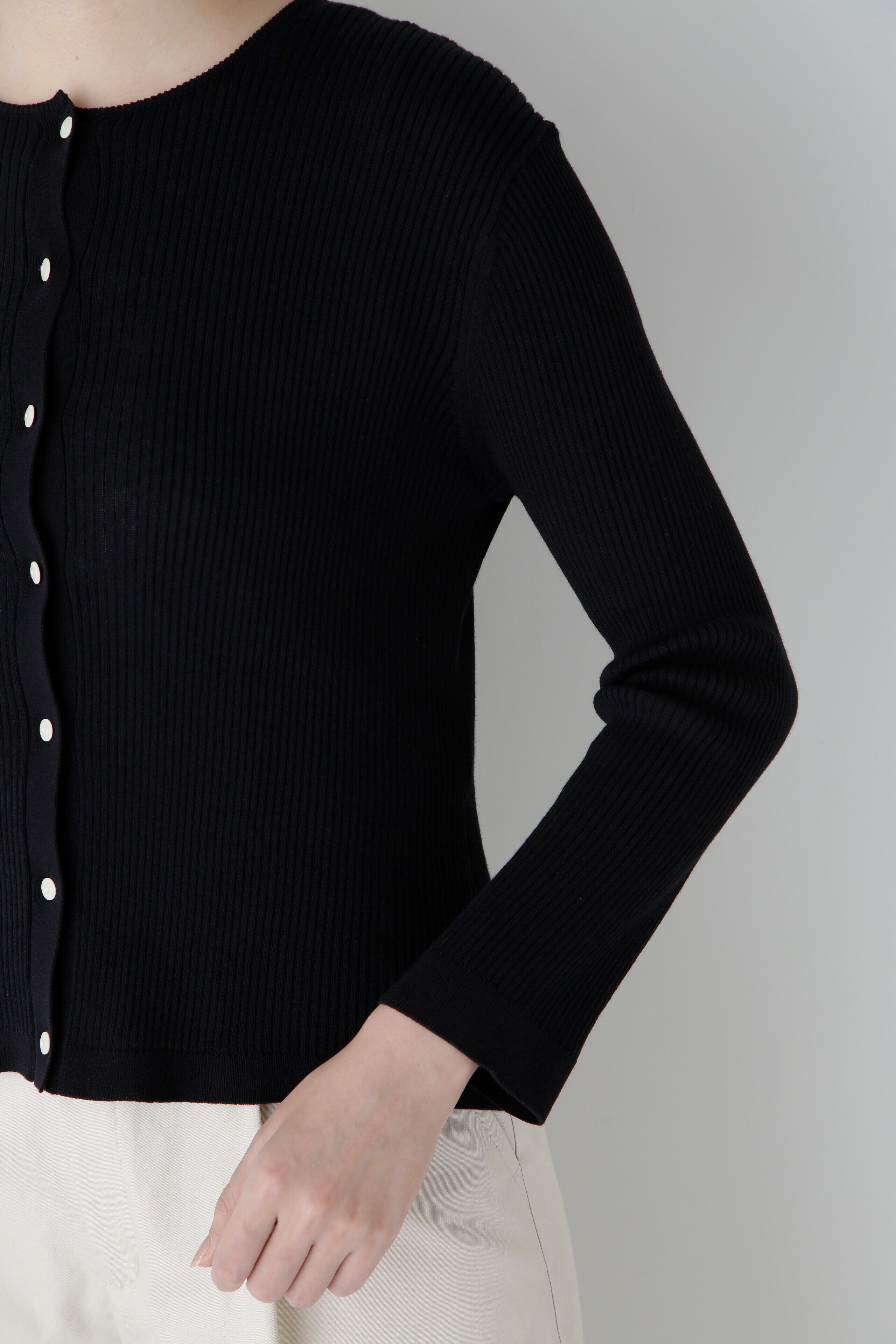  「◆【ウォッシャブル・UVカット】コットン混クルーカーディガン」|ニット・セーター|