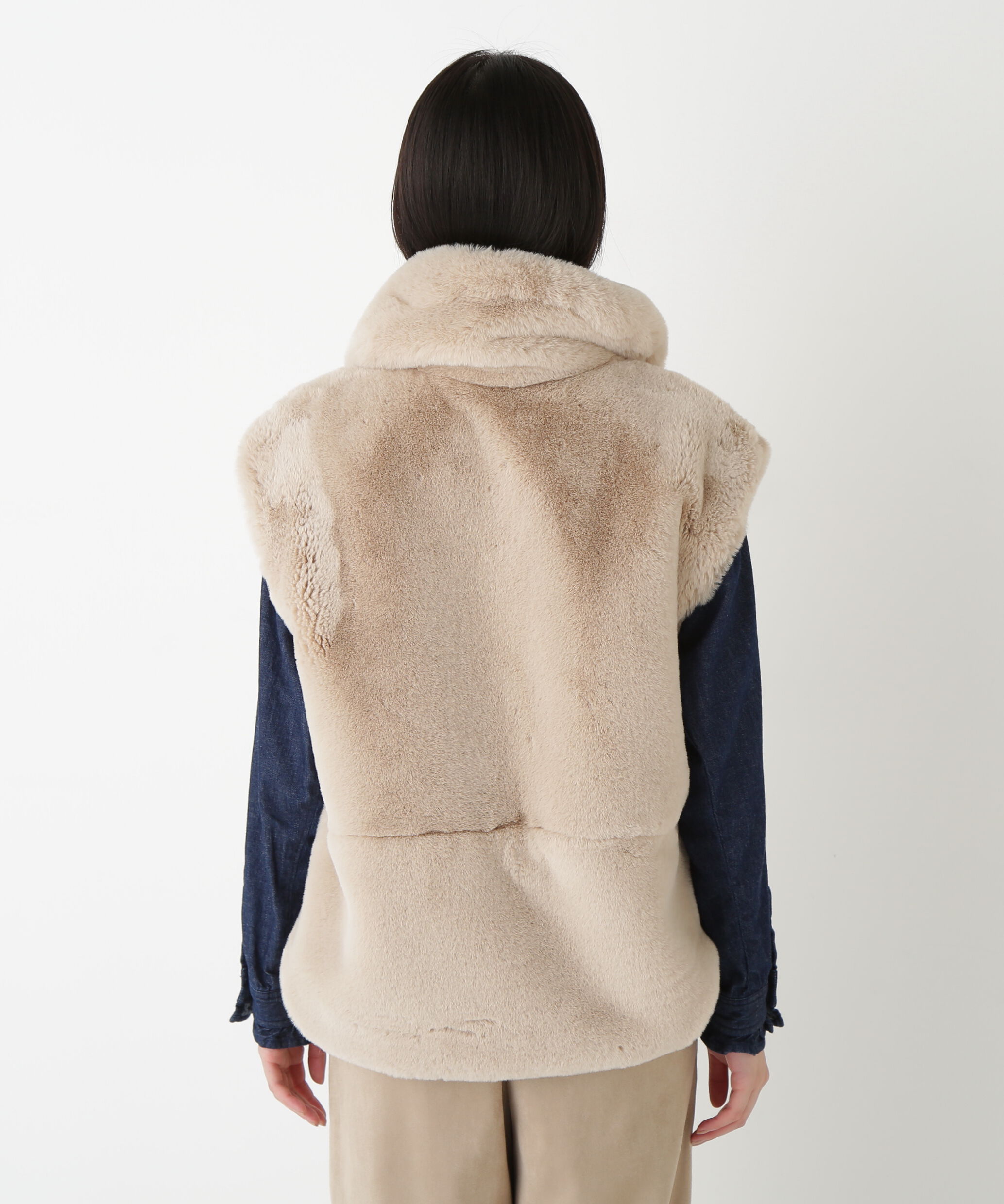  「◆フェイクファーコクーンジレ」|ブルゾン・スタジャン|