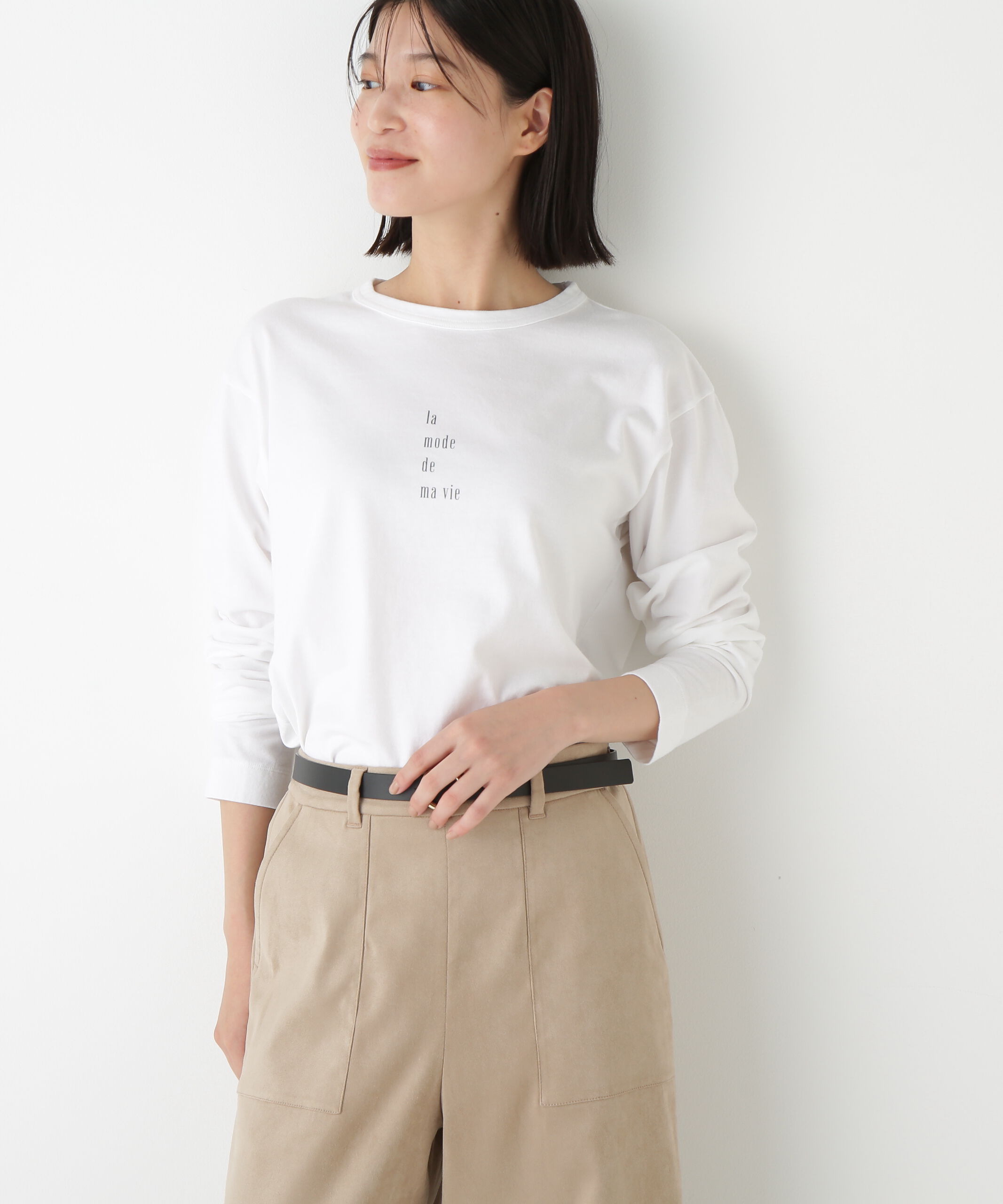  「◆ロゴ長袖Ｔシャツ」|Tシャツ・カットソー|ホワイト