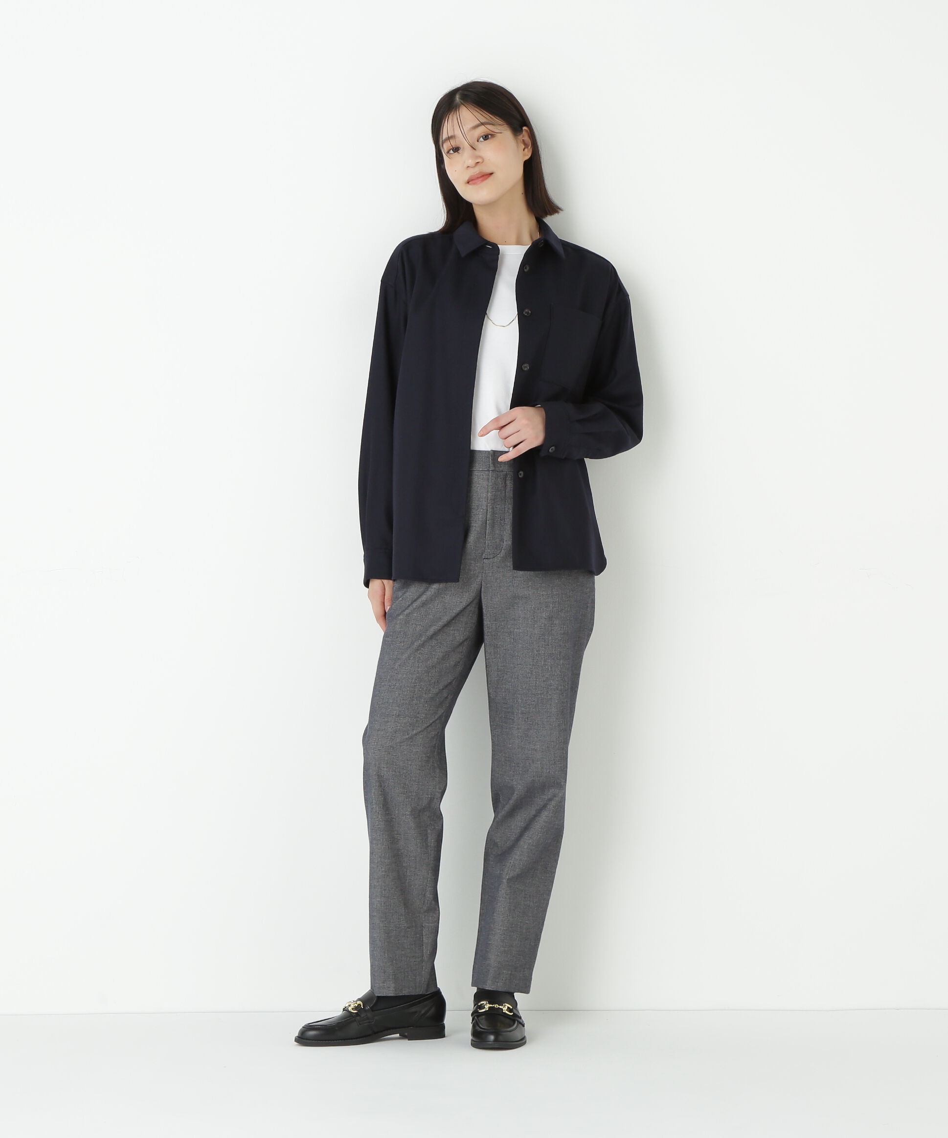  「◆ライトフラノウォッシャブルシャツ」|シャツ・ブラウス|