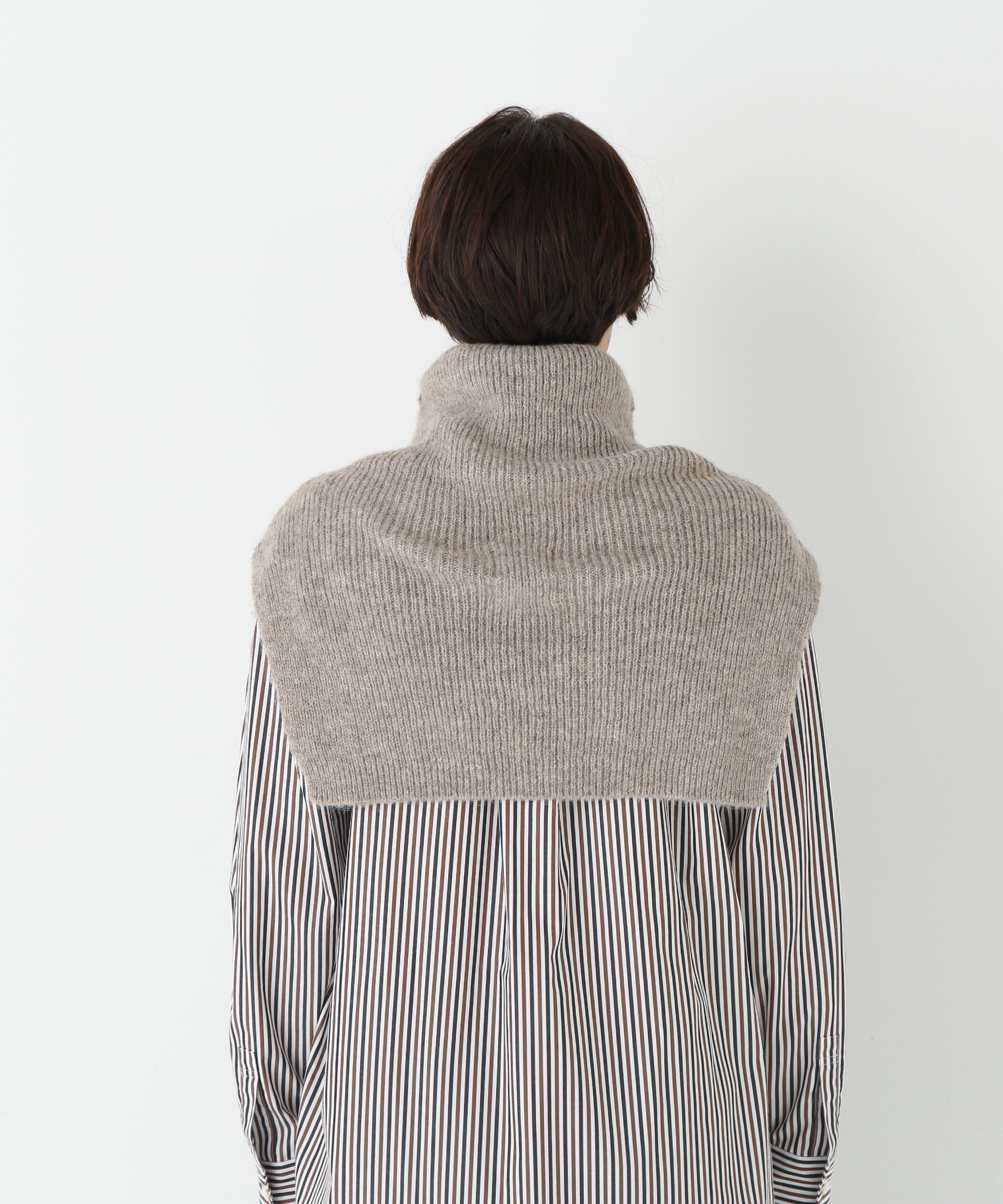  「◆スリットハイネックショートベスト」|ニット・セーター|