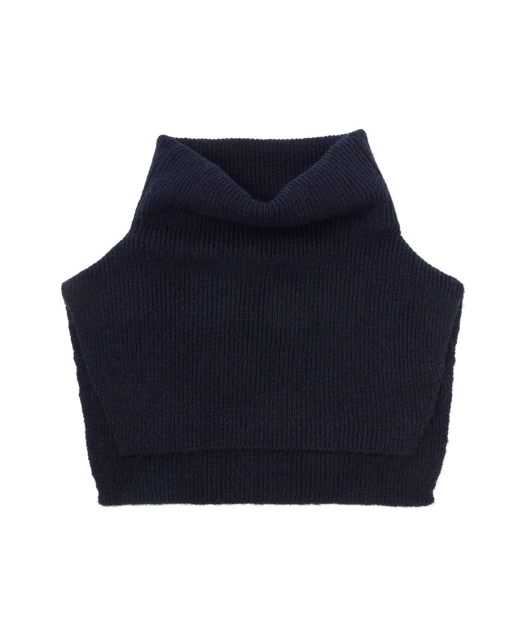  「◆スリットハイネックショートベスト」|ニット・セーター|