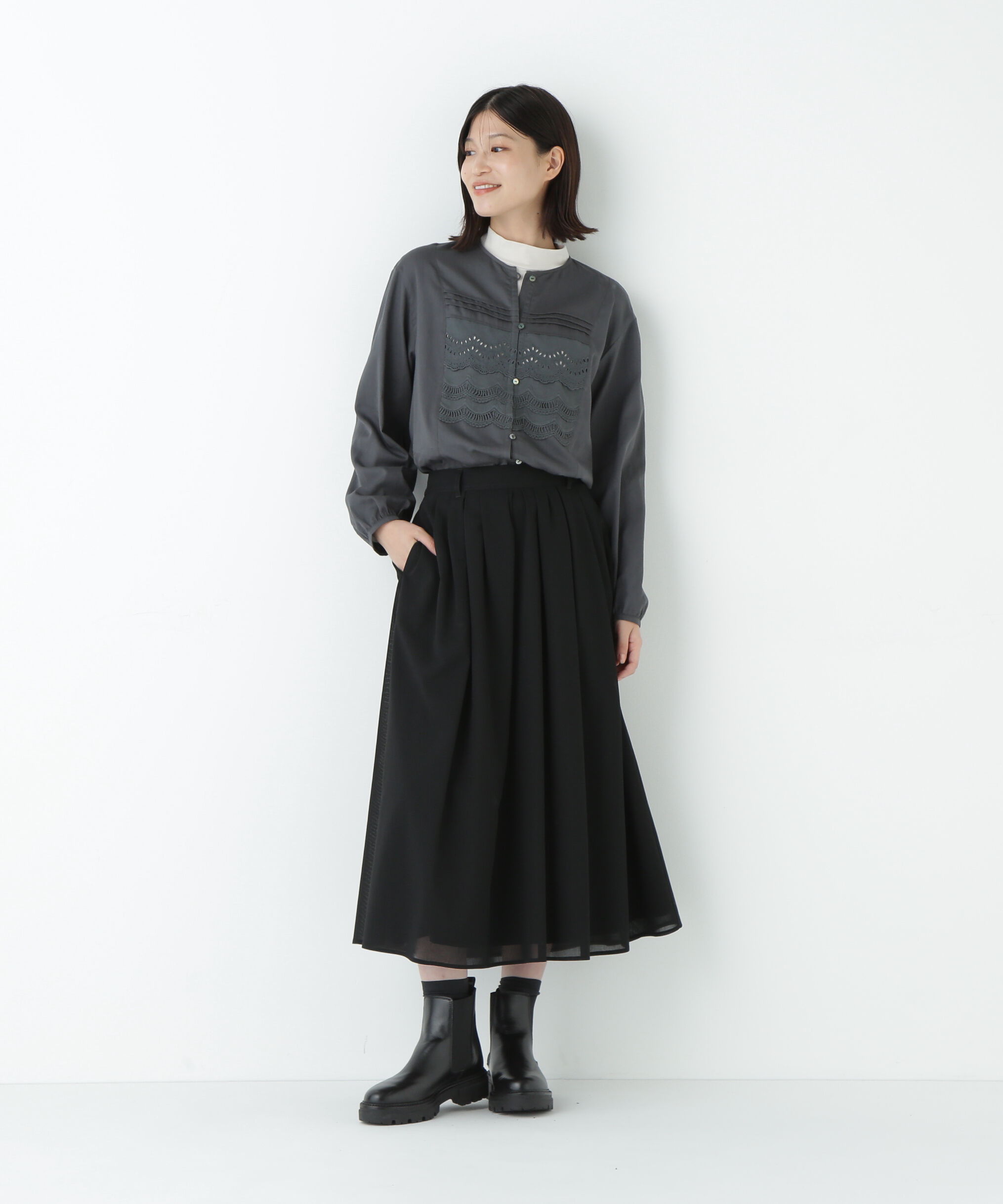  「ＴＲ強撚トロタックフレア」|スカート|