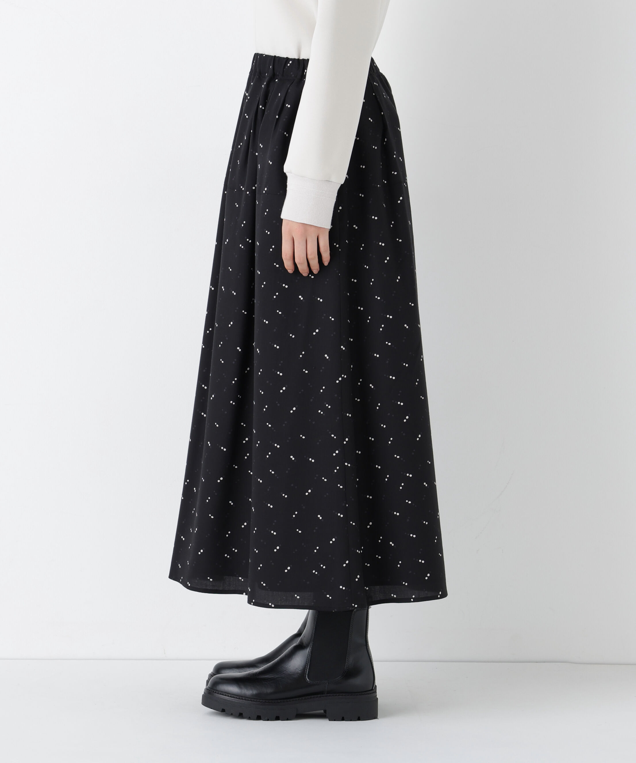  「◆変形ドットタックギャザーＳＫ」|スカート|