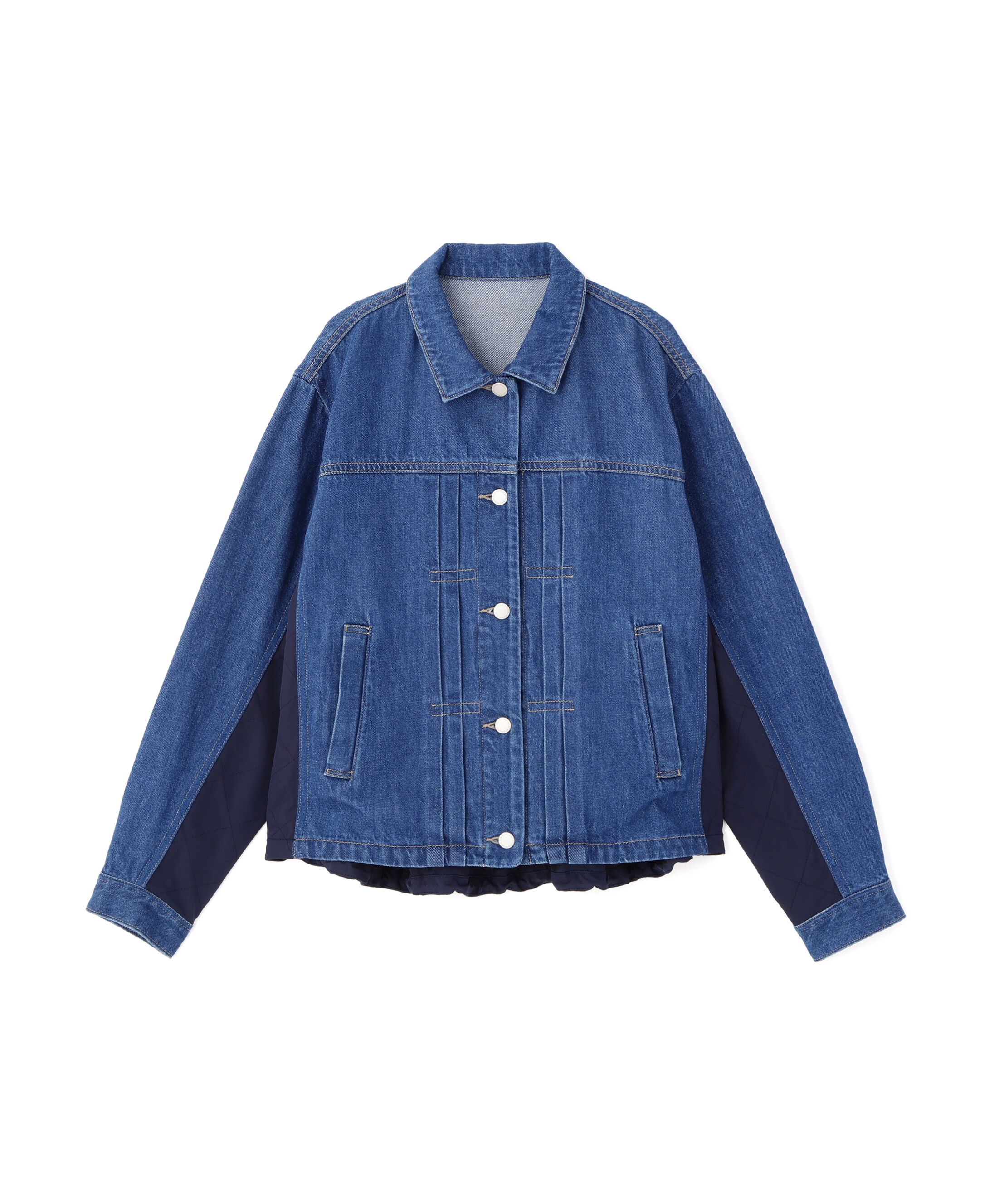  「◆ソフトデニムドッキングブルゾン」|ブルゾン・スタジャン|