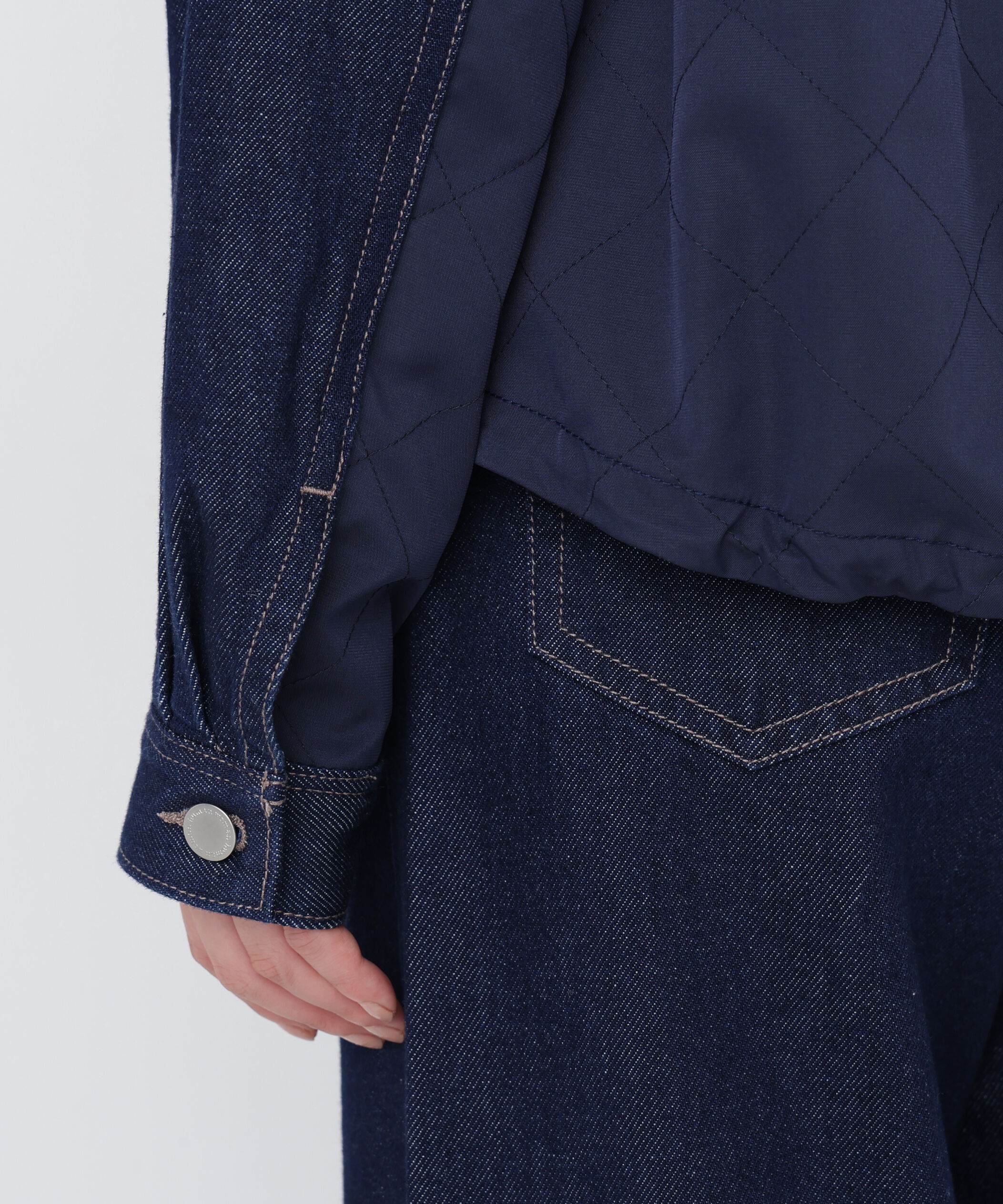  「◆ソフトデニムドッキングブルゾン」|ブルゾン・スタジャン|