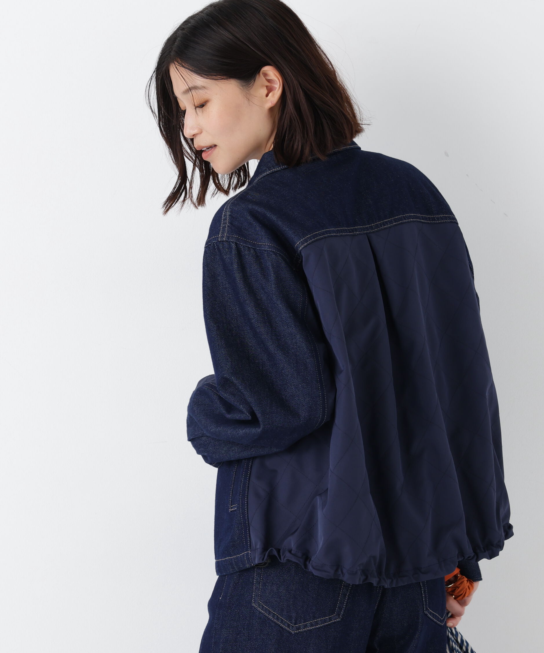  「◆ソフトデニムドッキングブルゾン」|ブルゾン・スタジャン|