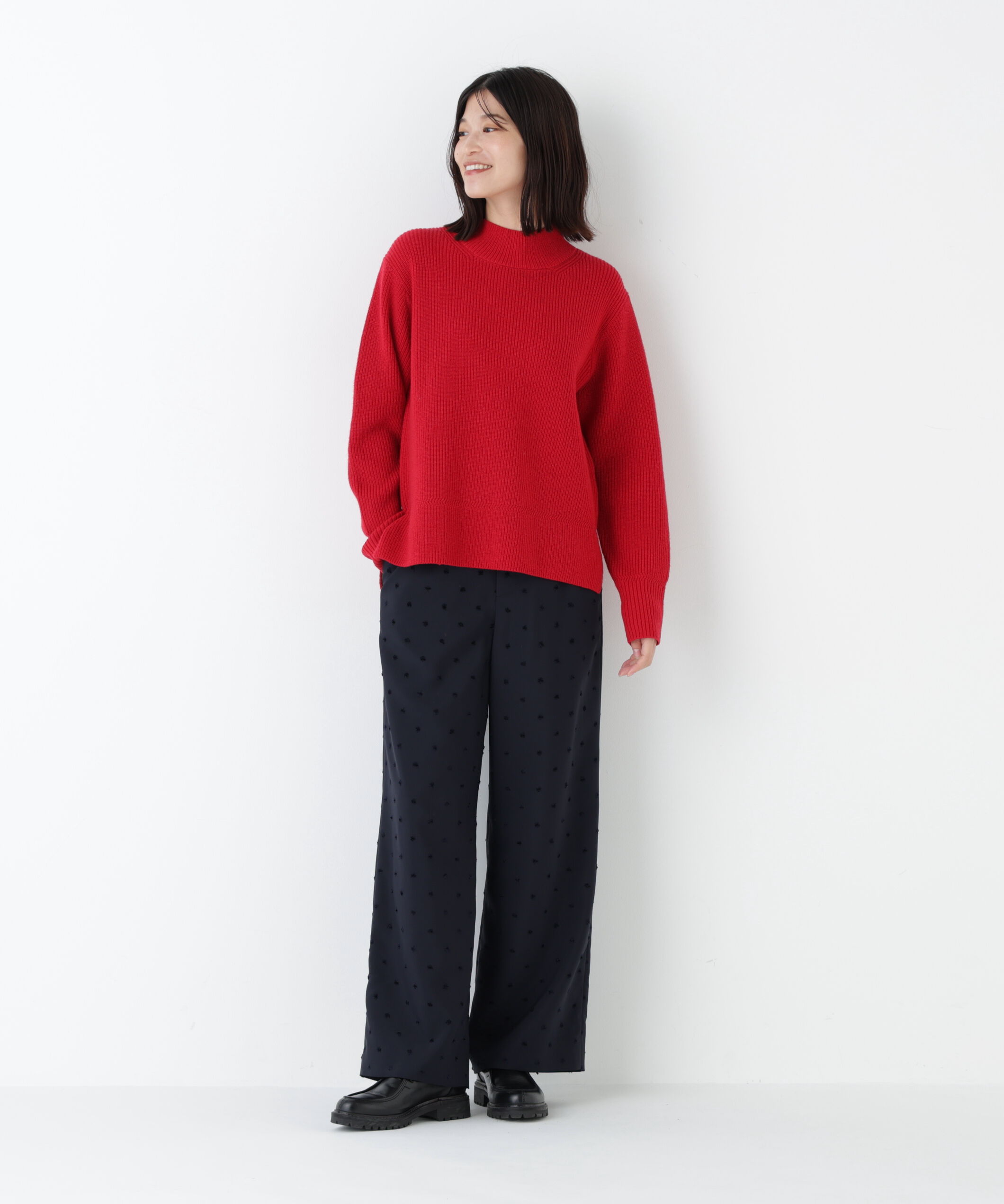  「裏起毛ワイドパンツ」|その他|