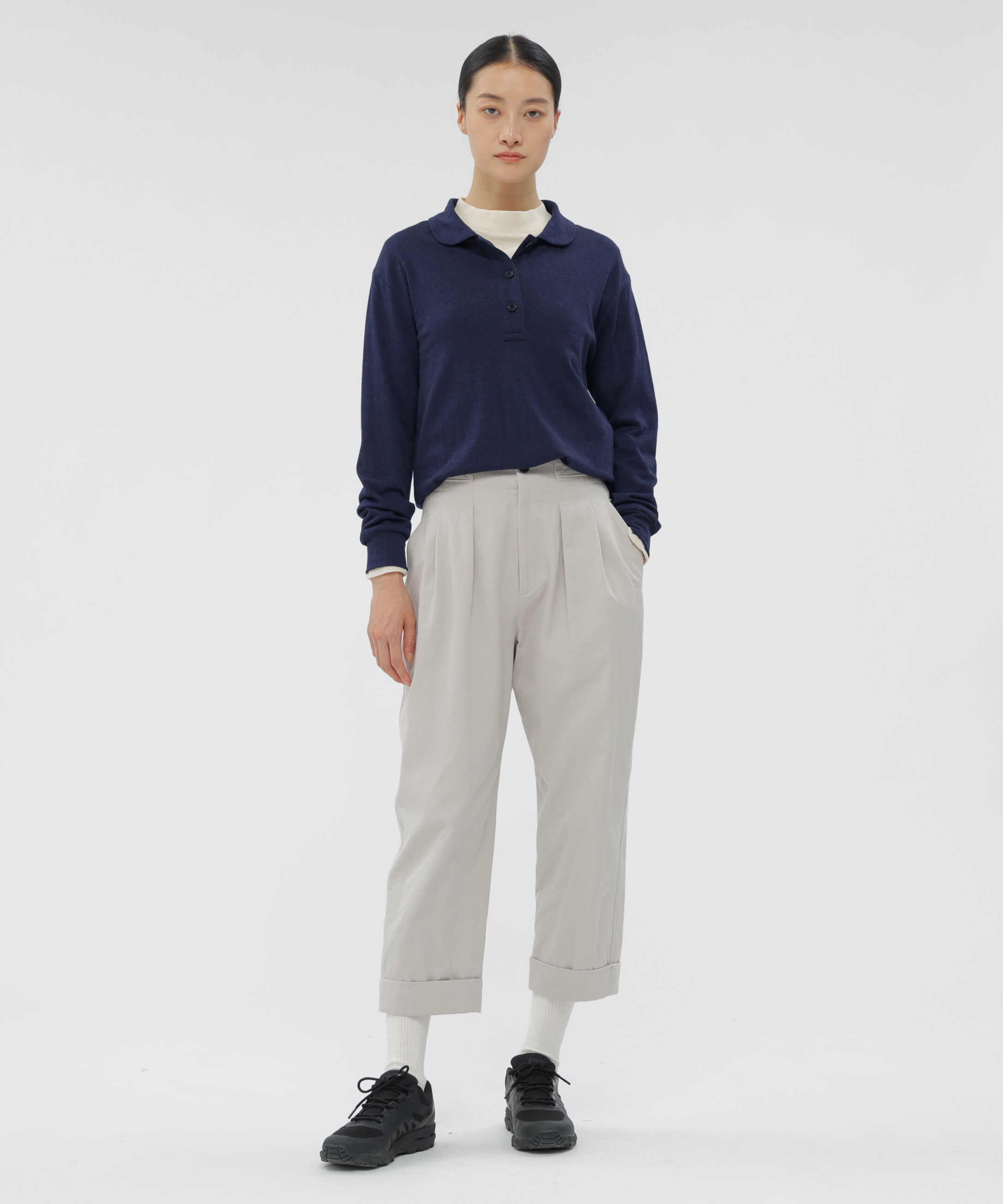  「FINE WOOL SILK JERSEY TOP」|Tシャツ・カットソー|