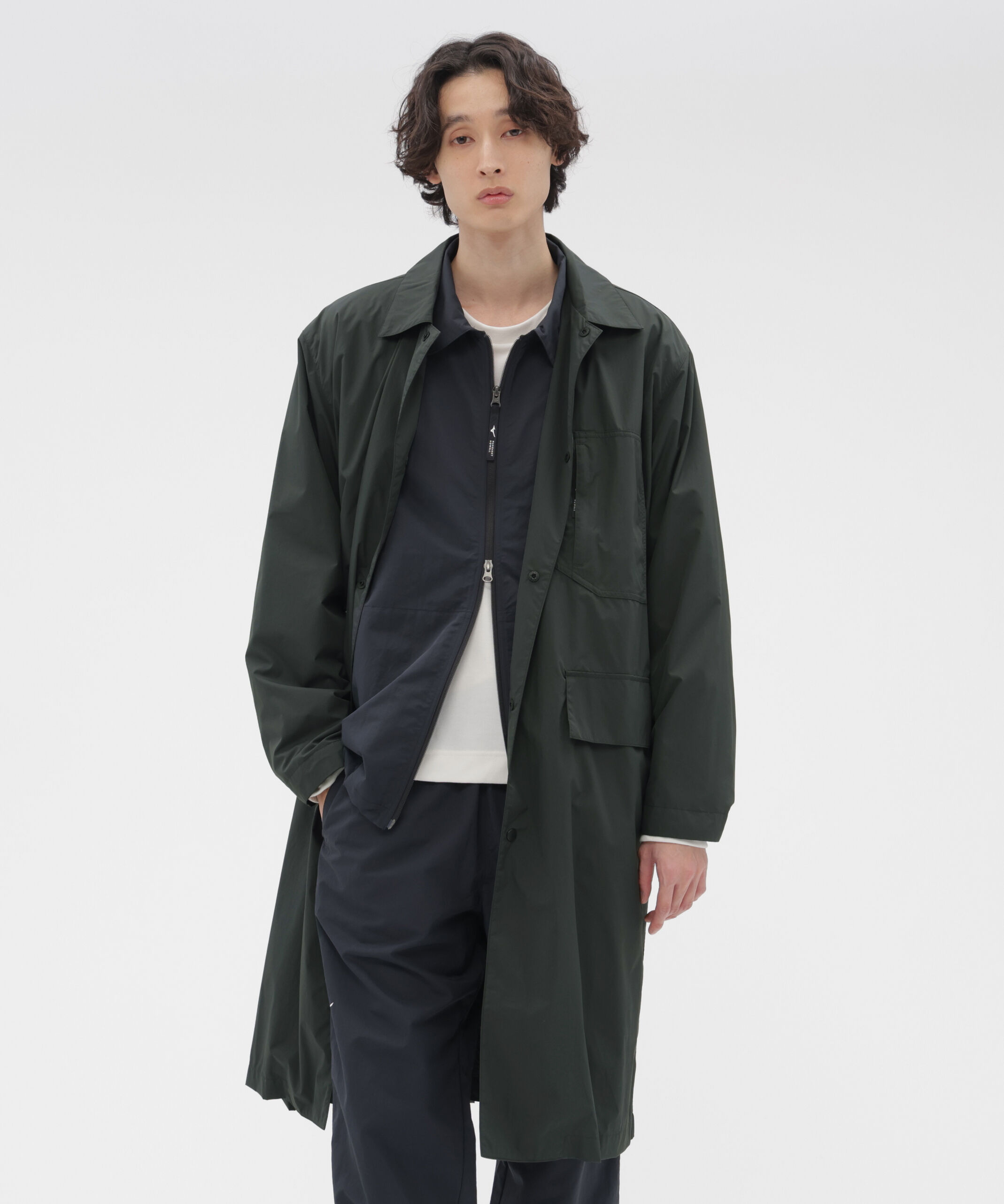 MARGARET HOWELL「RECYCLED NYLON COMPACT RIPSTOP COAT」|その他|CHARCOAL3