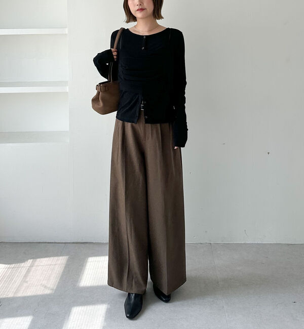 archives「シアーベロアタックビスチェアンサンブル」|カーディガン|