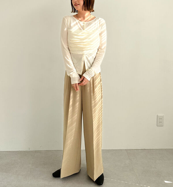 archives「シアーベロアタックビスチェアンサンブル」|カーディガン|