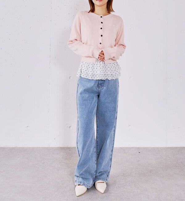 archives「シェルプレートクロスボタンニットカーディガン」|カーディガン|