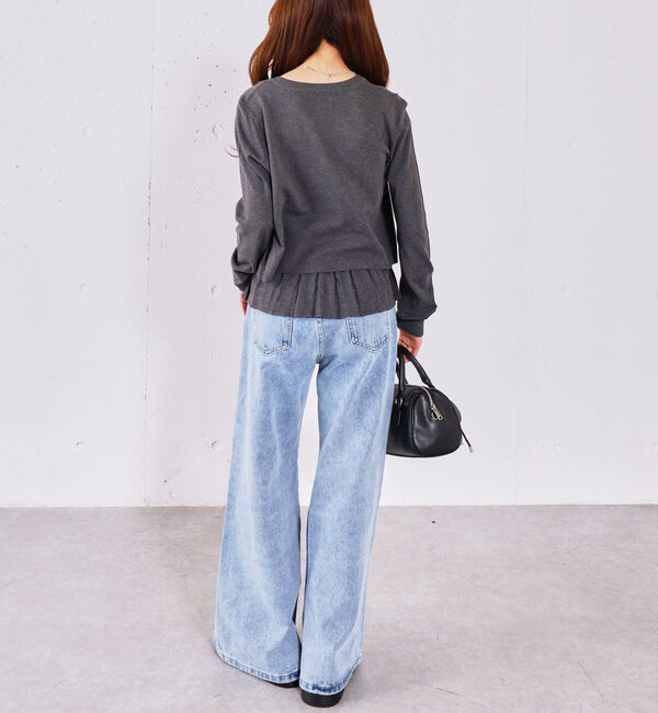 archives「ハリヌキフリルニットカーデアンサンブル」|カーディガン|