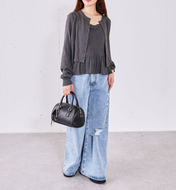 archives「ハリヌキフリルニットカーデアンサンブル」|カーディガン|