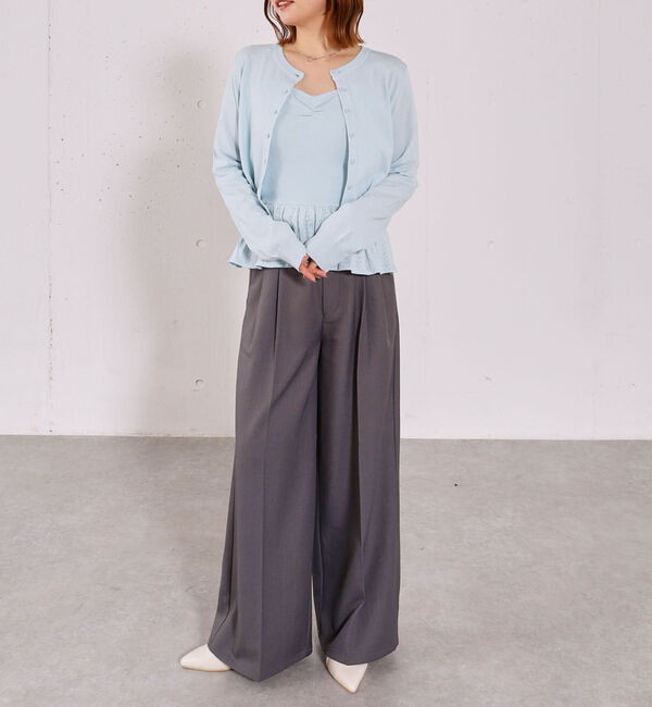 archives「ハリヌキフリルニットカーデアンサンブル」|カーディガン|