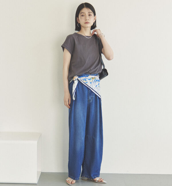 Doux archives「袖折り返しＴシャツ」|Tシャツ・カットソー|