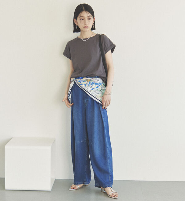 Doux archives「袖折り返しＴシャツ」|Tシャツ・カットソー|