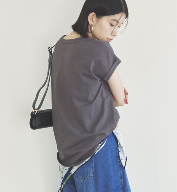 Doux archives「袖折り返しＴシャツ」|Tシャツ・カットソー|