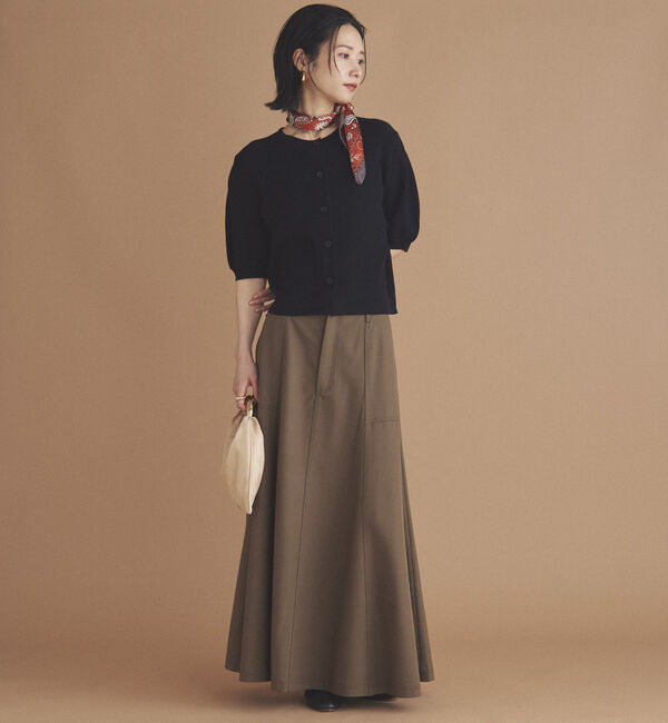 Doux archives「五分袖ニットカーディガン」|カーディガン|