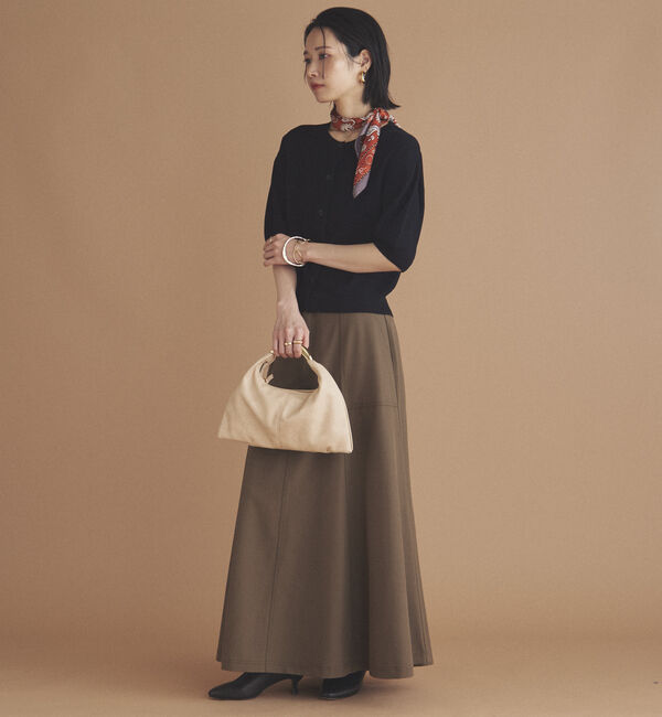 Doux archives「五分袖ニットカーディガン」|カーディガン|