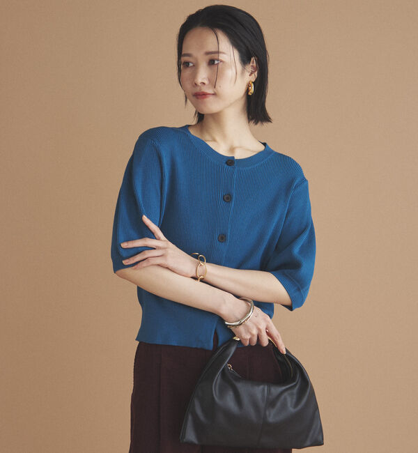 Doux archives「五分袖ニットカーディガン」|カーディガン|