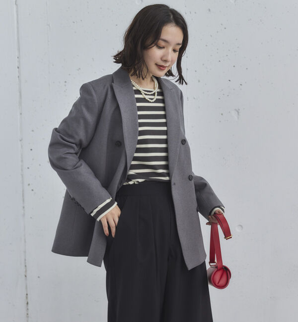 Doux archives「&rsquo;ダブルテーラードジャケット&rsquo;」|テーラードジャケット|GRAY