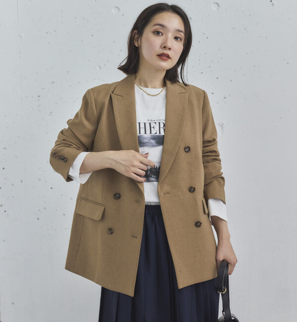 Doux archives「&rsquo;ダブルテーラードジャケット&rsquo;」|テーラードジャケット|BEIGE