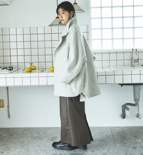 Doux archives「シャギースタンドオーバーコート」|ダッフルコート|