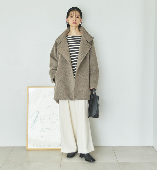 Doux archives「シャギースタンドオーバーコート」|ダッフルコート|