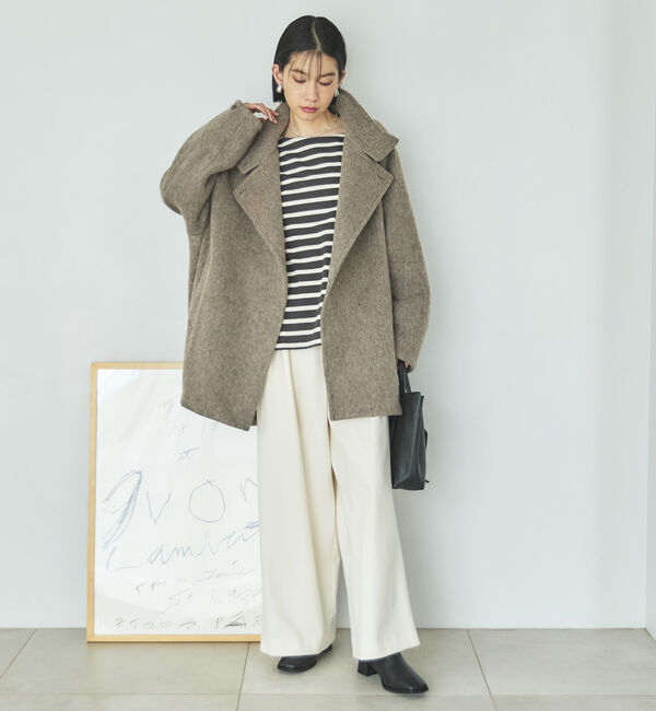 Doux archives「シャギースタンドオーバーコート」|ダッフルコート|