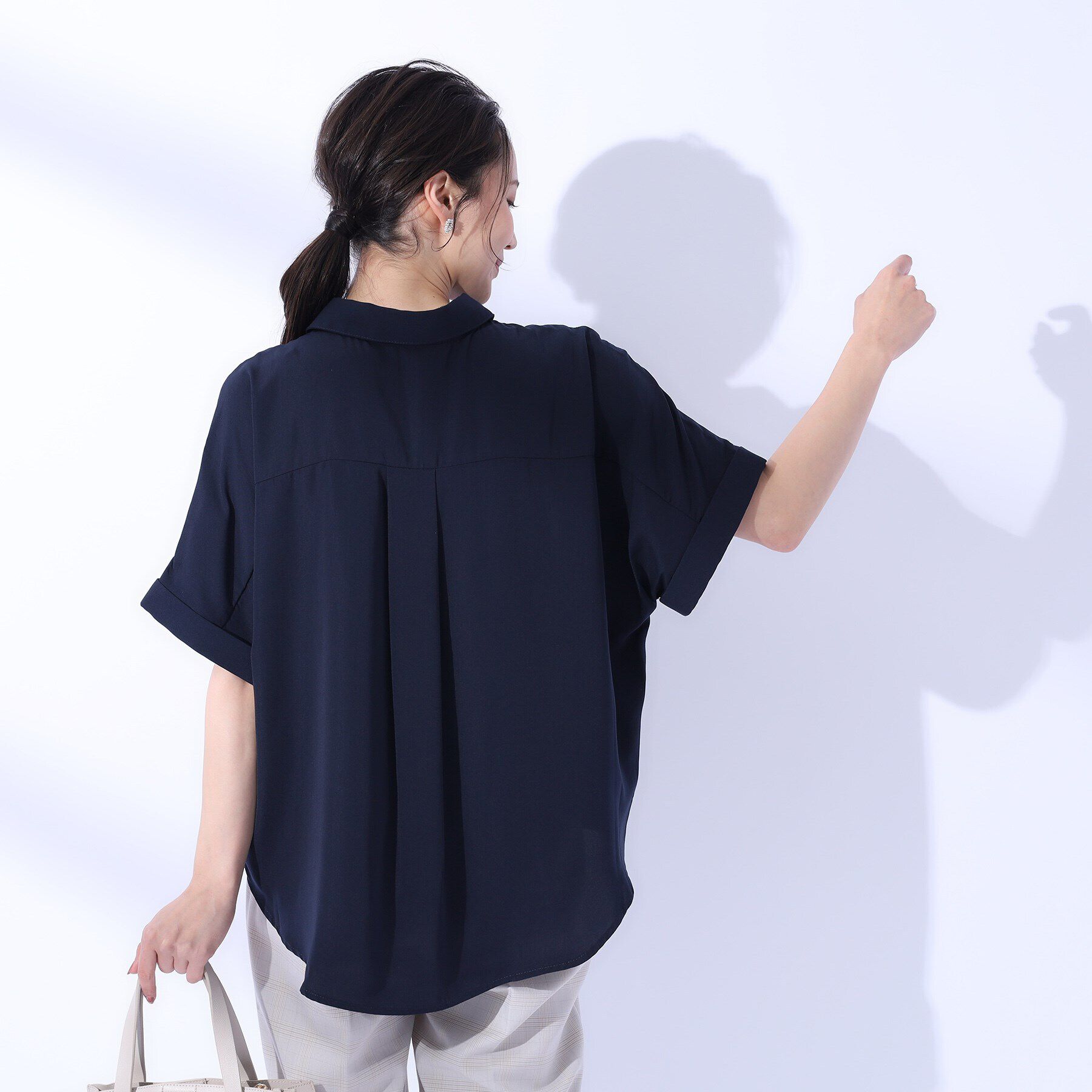 SHOO･LA･RUE「【洗える/プチプラ/無理せずキレイ】オンにもオフにも ドルマンスリーブ前開きシャツ」|シャツ・ブラウス|