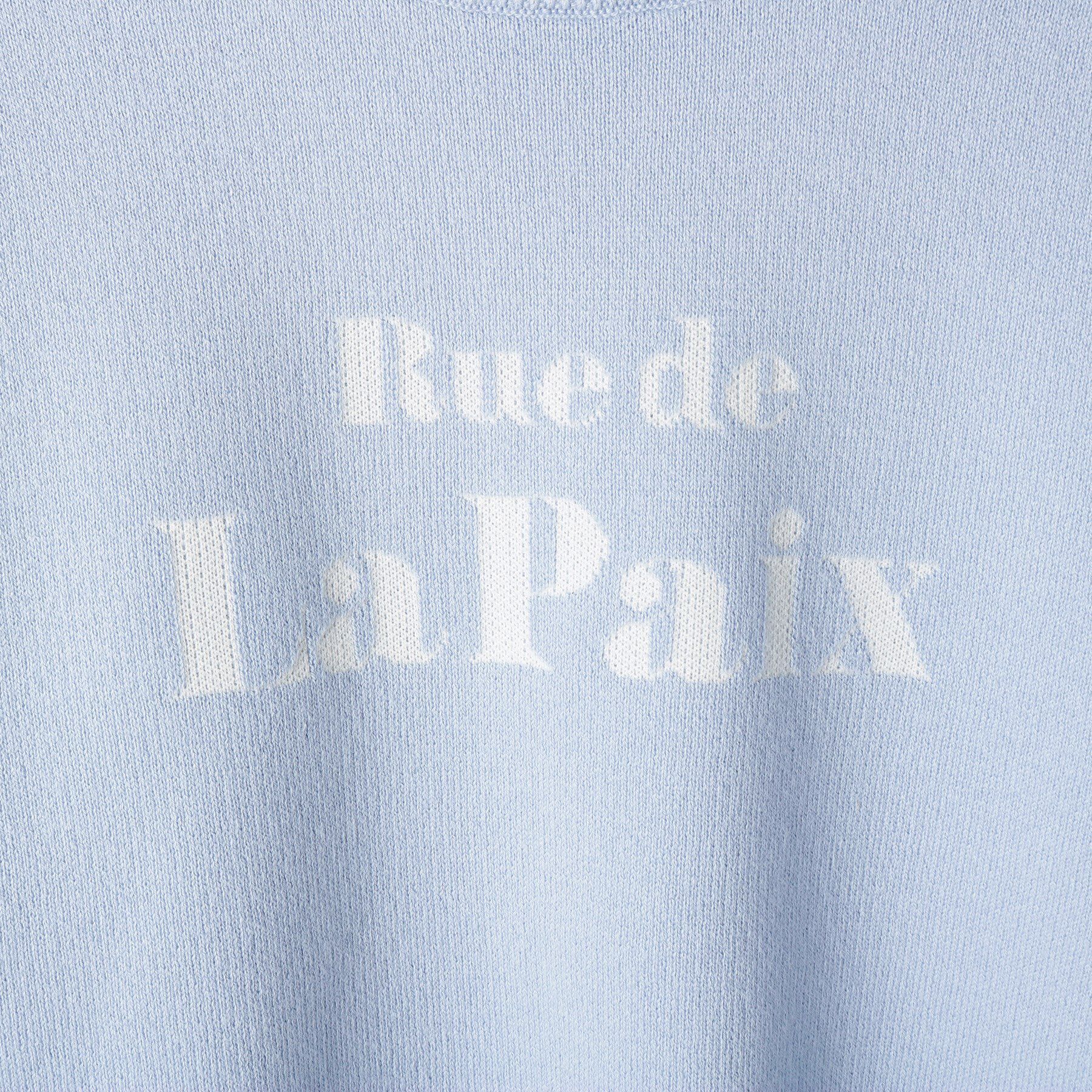 SHOO･LA･RUE「【110-140cm/男女兼用】スウェットライクロゴニット」|ニット・セーター|