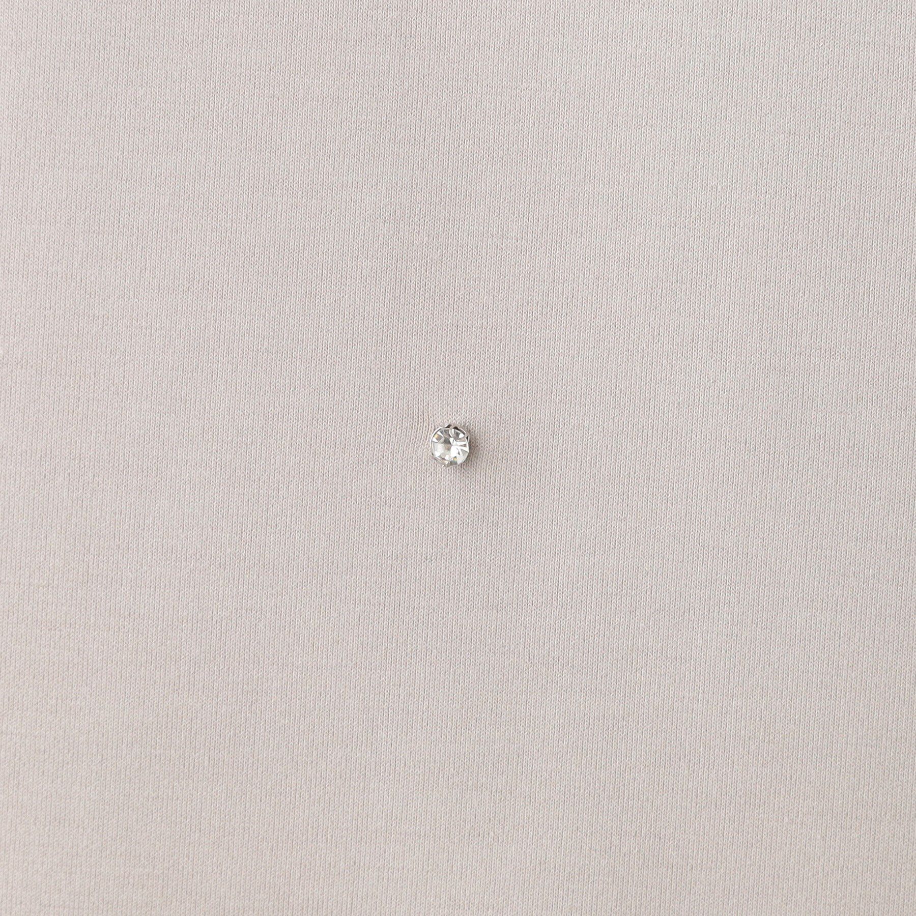 SHOO･LA･RUE「【S-LL】もちさら ビジュー付きトップス」|Tシャツ・カットソー|