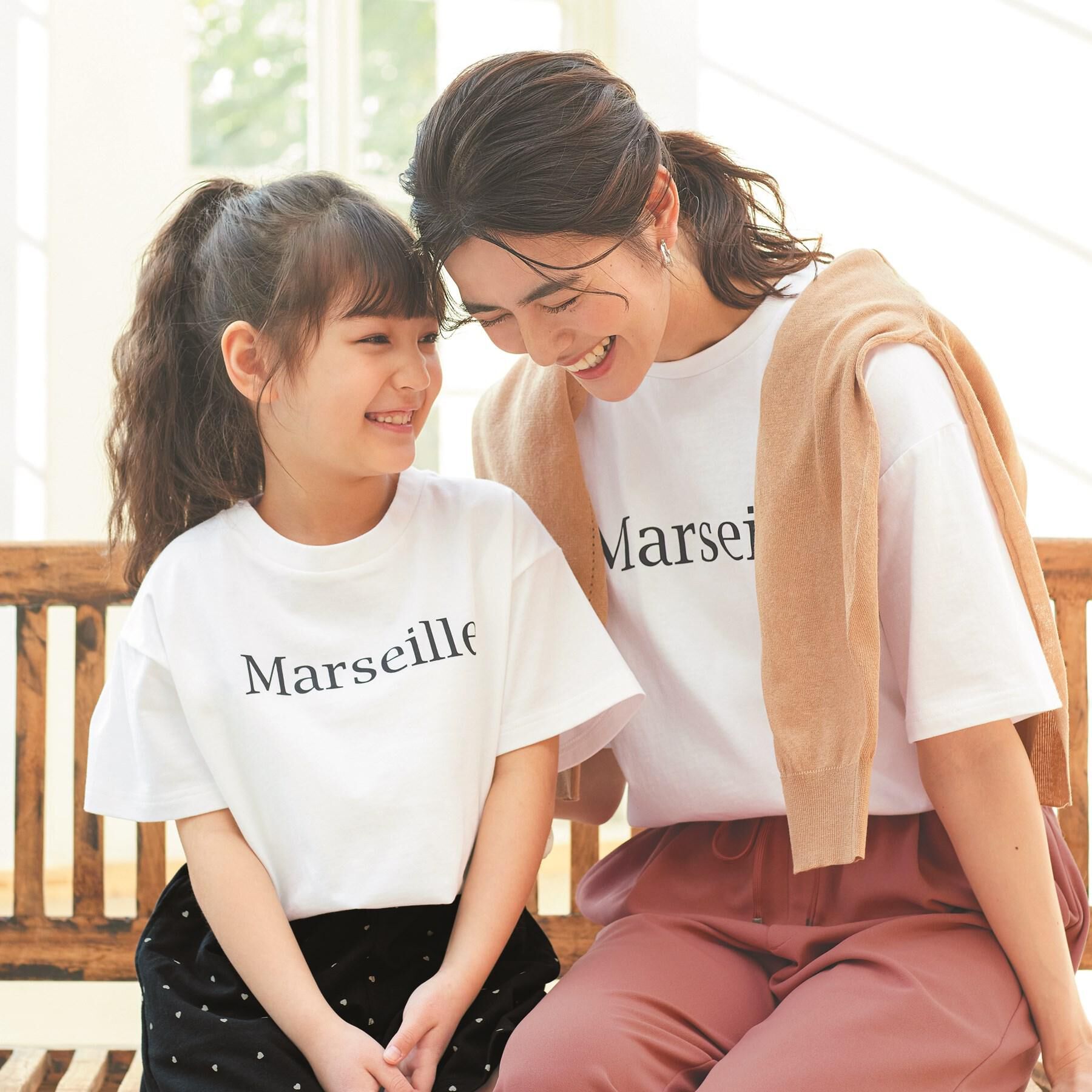 SHOO･LA･RUE「【100-150cm/親子リンク】アソートプリントTシャツ」|Tシャツ・カットソー|