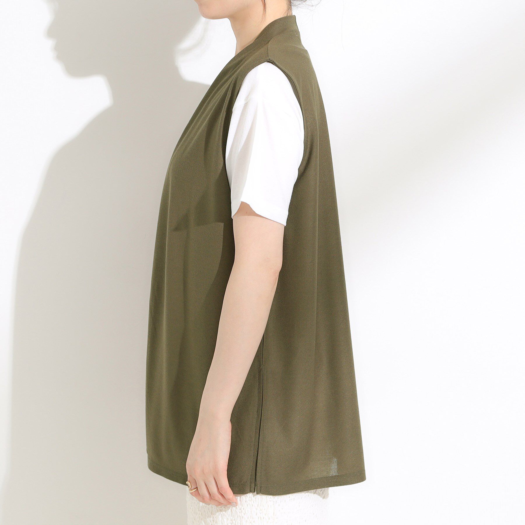 SHOO･LA･RUE「【2点セット】着回しいろいろ ジレ＋ロゴTシャツ」|その他|