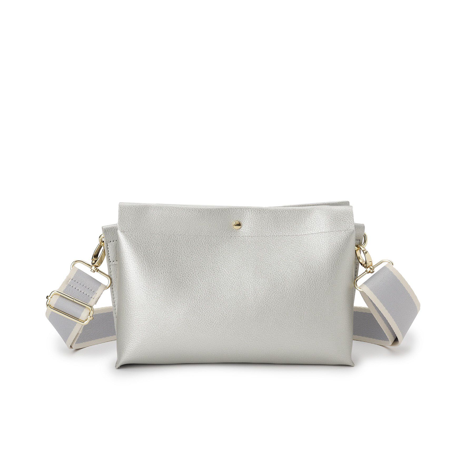 SHOO･LA･RUE「配色ベルトがアクセント 3層ショルダーバッグ」|ショルダー・メッセンジャー|