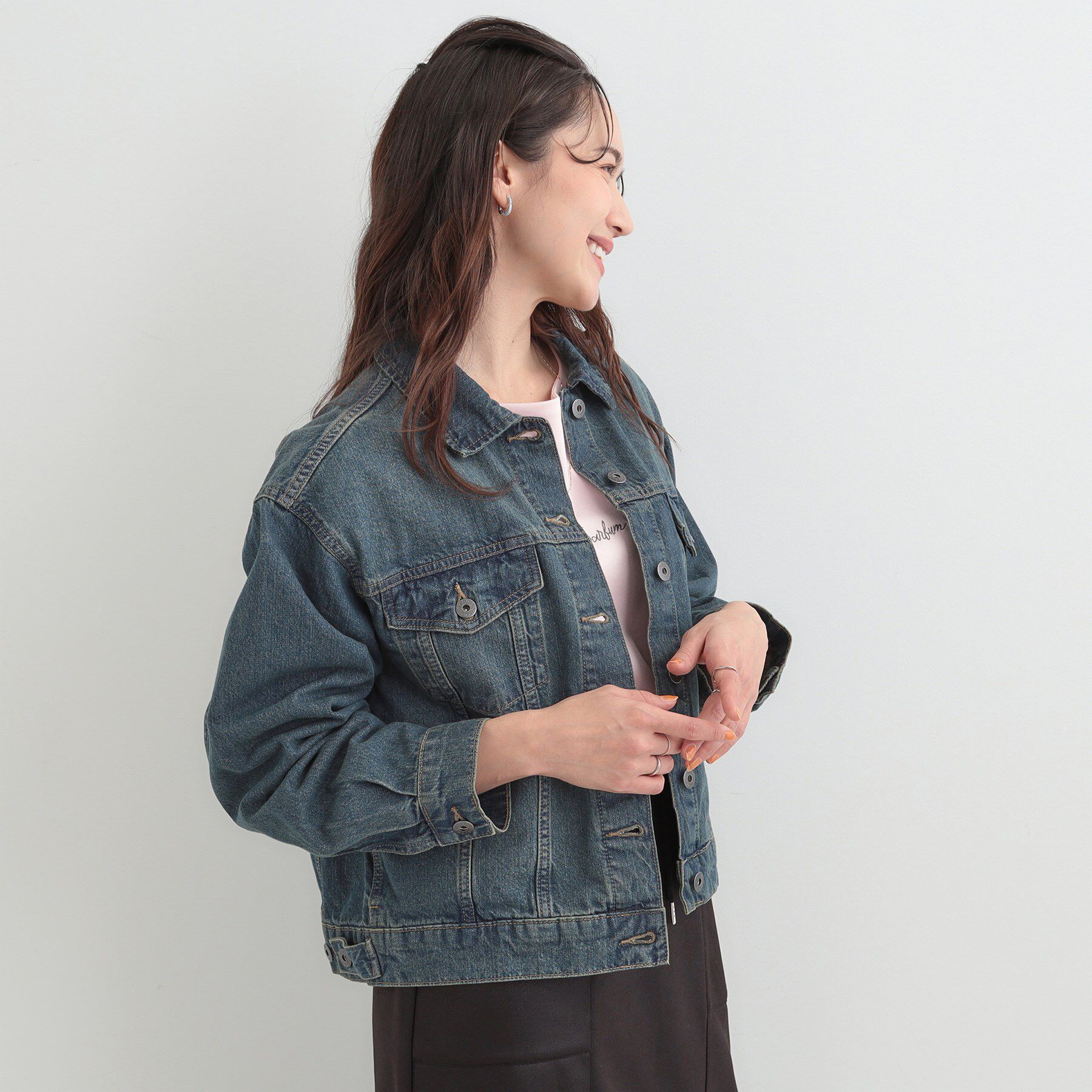 SHOO･LA･RUE「【SHOO・LA・RUE DENIM】大人の抜け感 ゆるGジャン」|デニムジャケット|