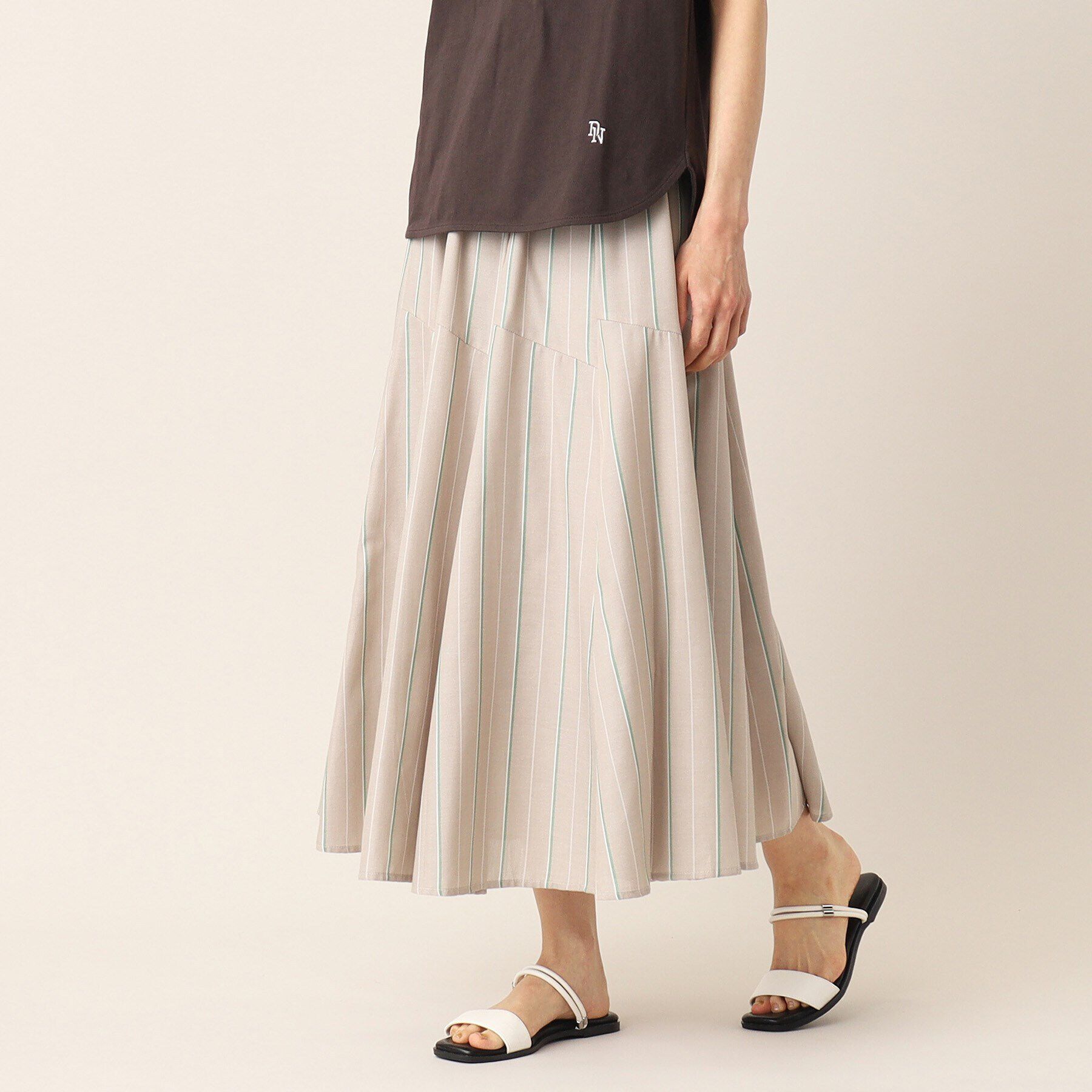 Dessin「【ウエストゴム・洗える】切り替えフレアスカート（XS～L）」|スカート|