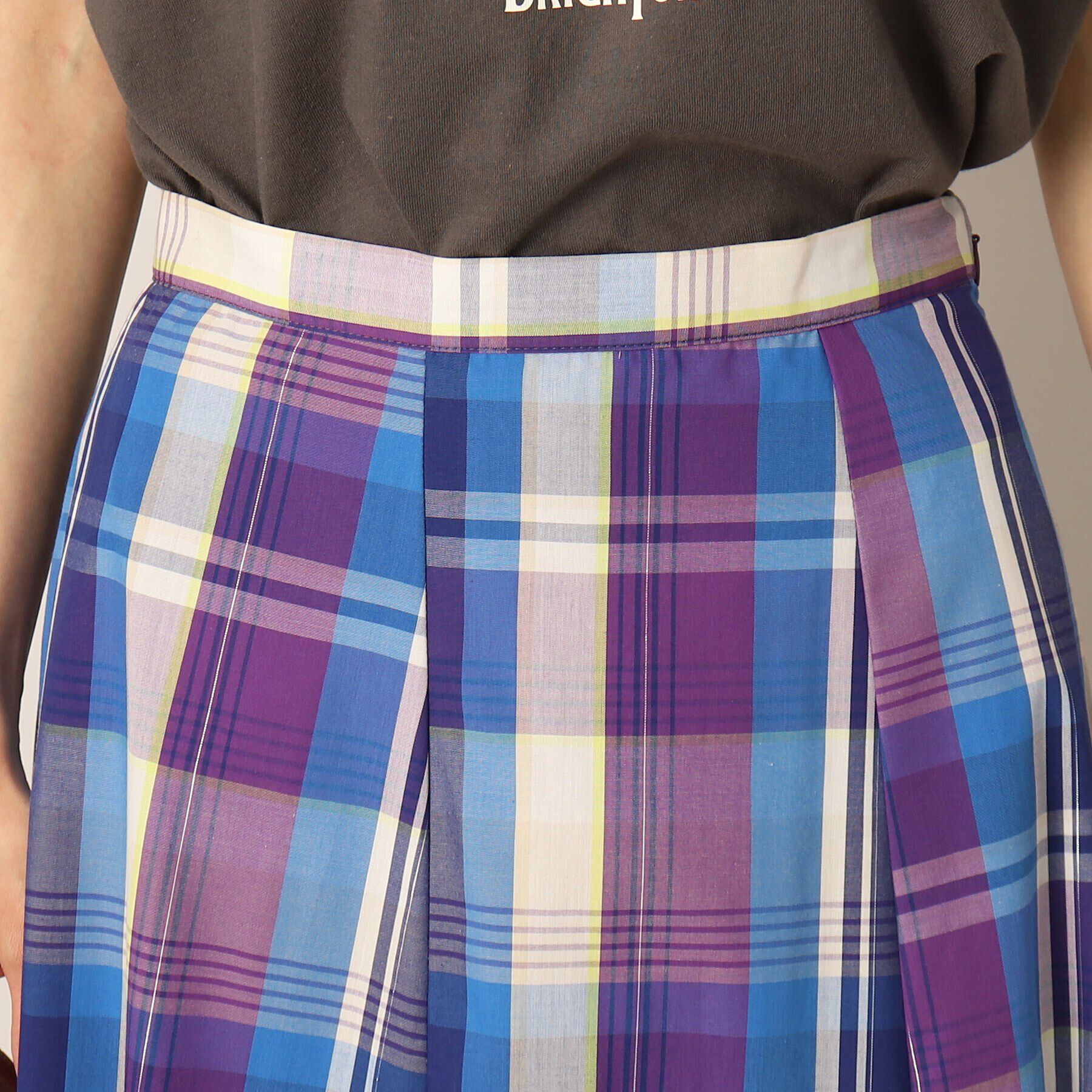 Dessin「【洗える】ラメチェック切替マーメイドスカート」|スカート|