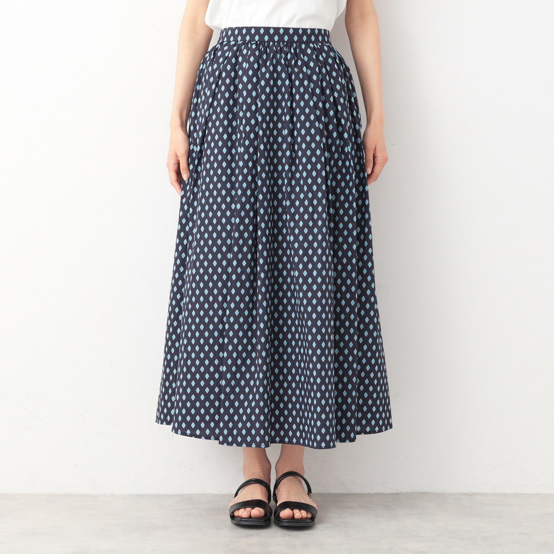 Dessin「【洗える】小紋プリントスカート」|スカート|